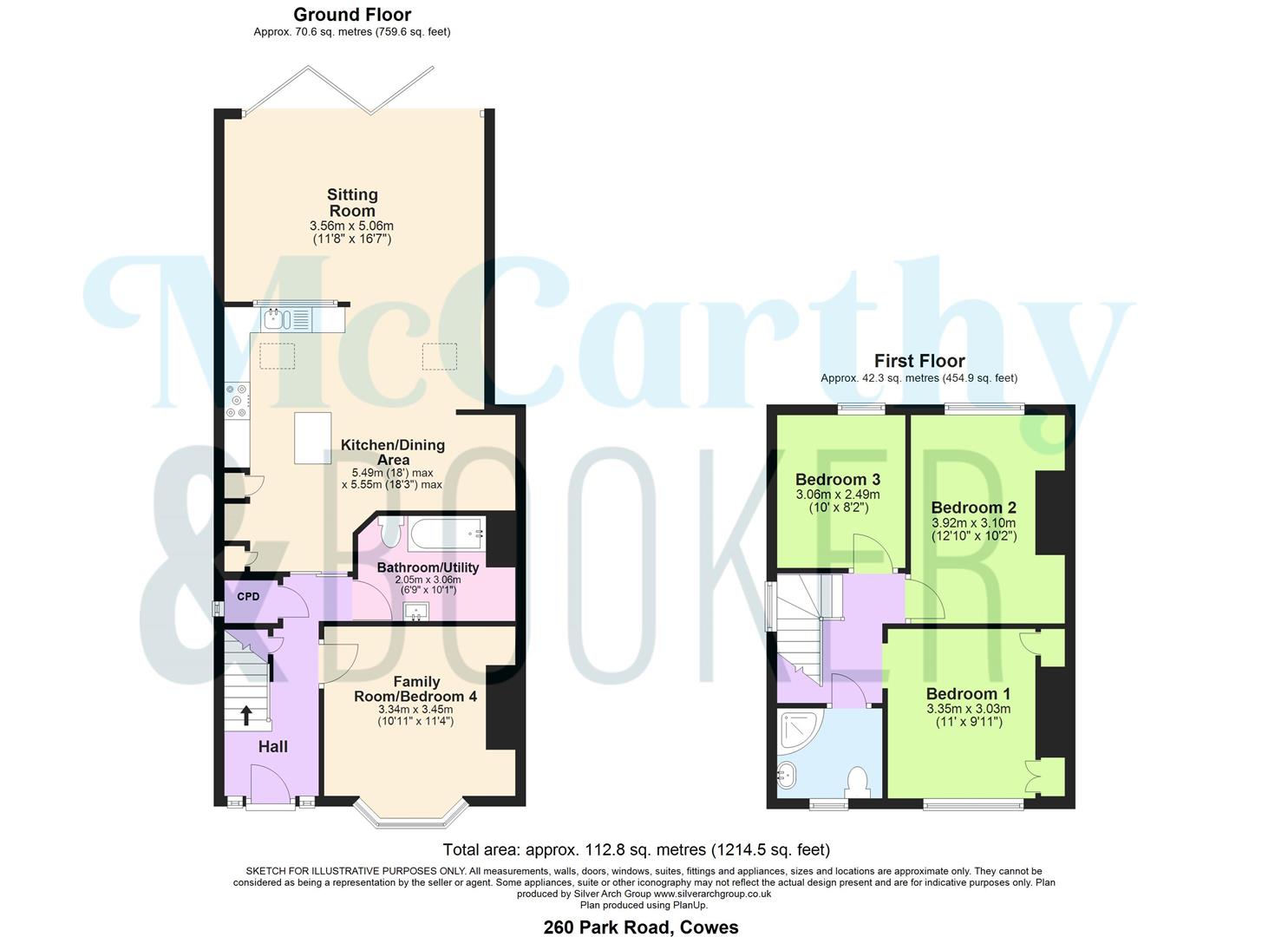 260, Park Road, Cowes floorplan