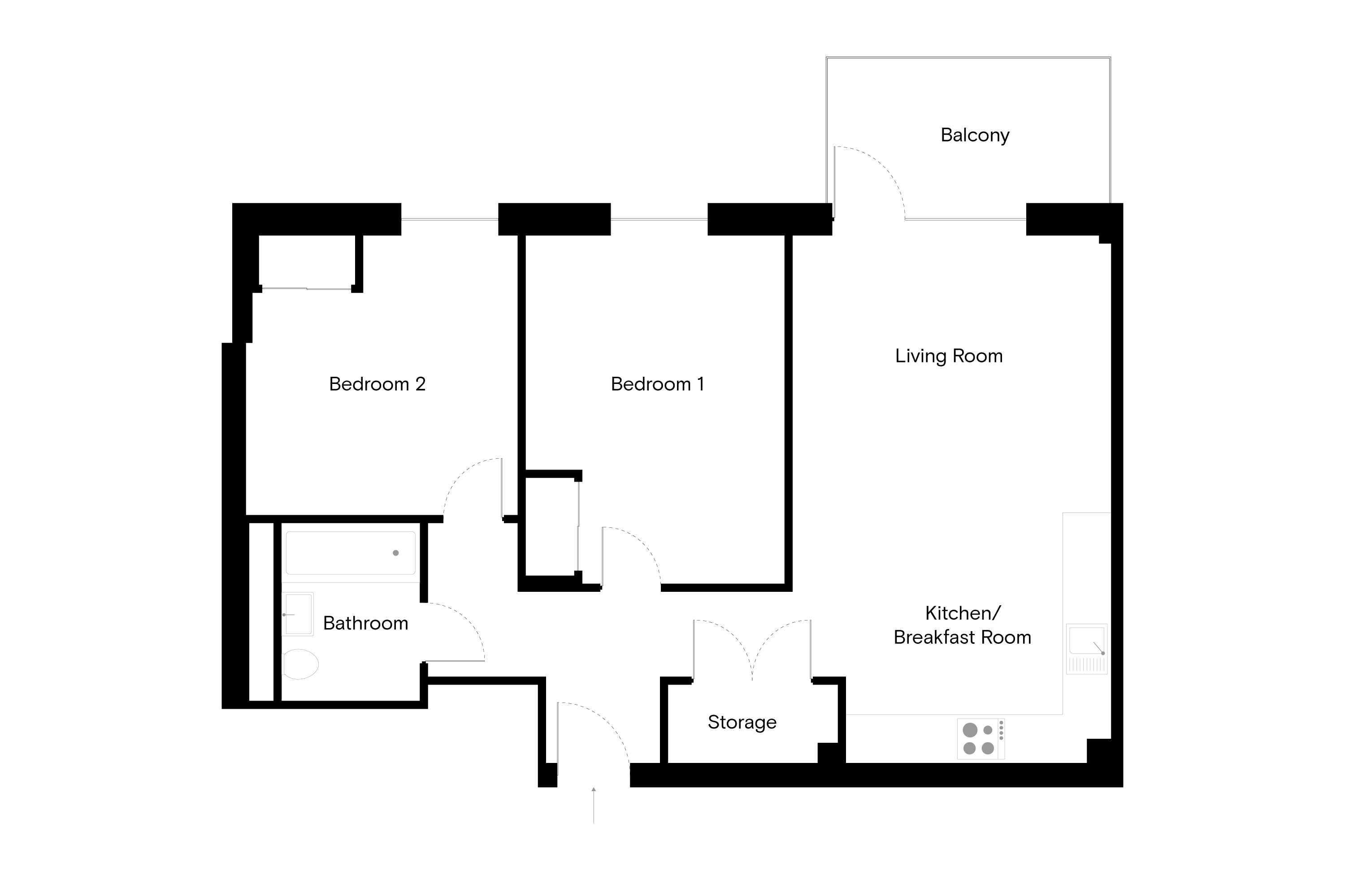 Flat 167, Sessile Apartments, 18 Ashley Road Tottenham Hale, London floorplan