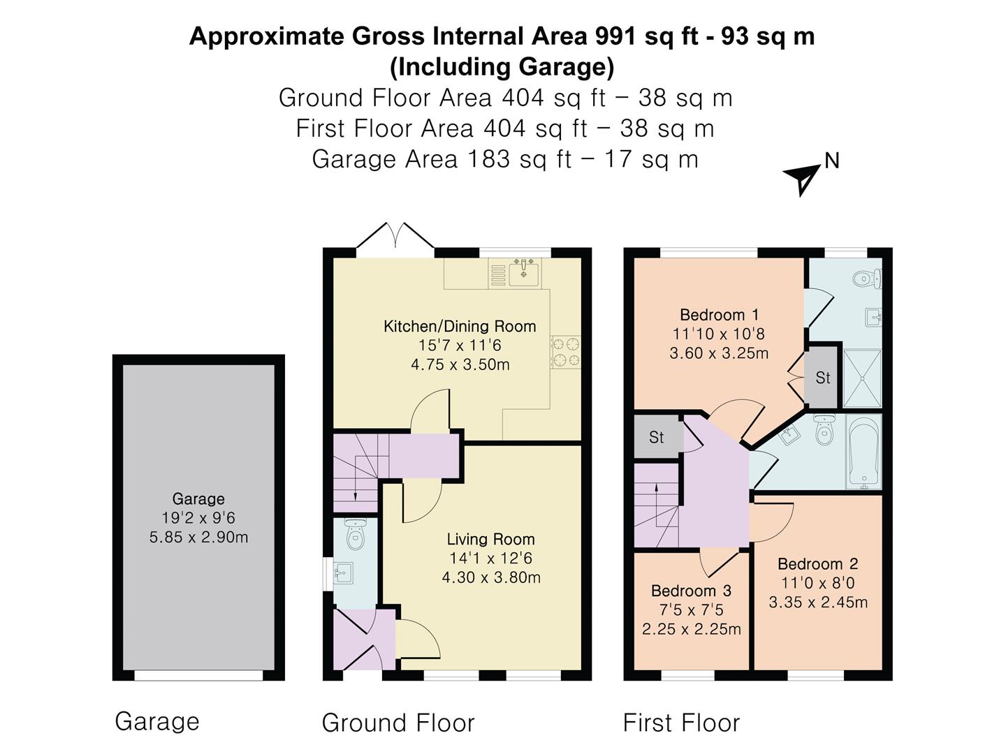 9, Pippin Grove, Reading floorplan
