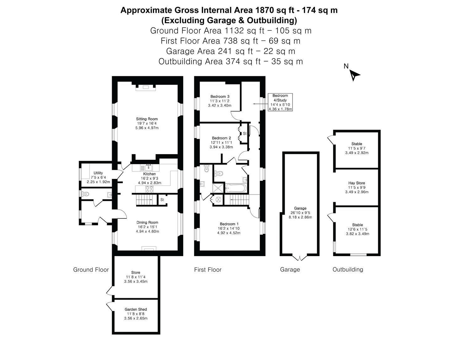 Kerslake Cottage, Okehampton floorplan