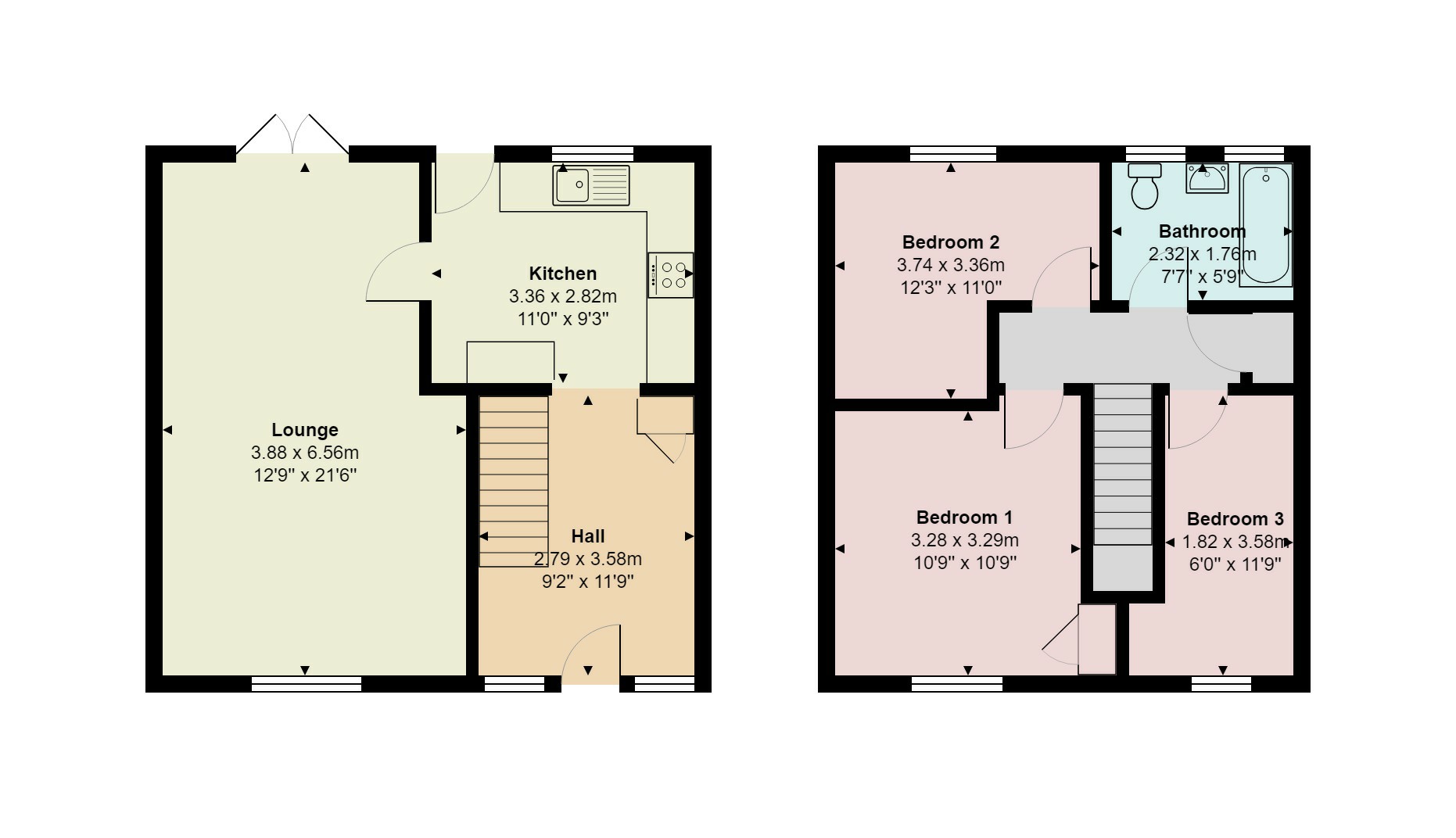 3 Bedrooms Terraced house for sale in Salisbury Road, Tilgate, Crawley RH10