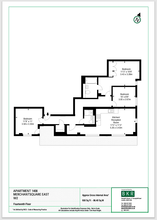 3 Merchant Square, London floorplan