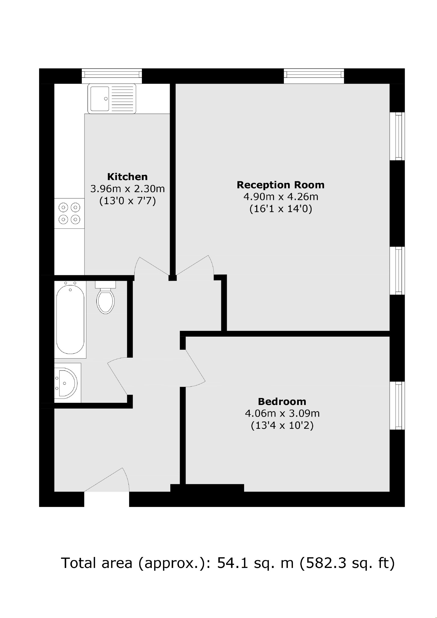Flat 6, Galton House, 414, Shooters Hill Road, London floorplan