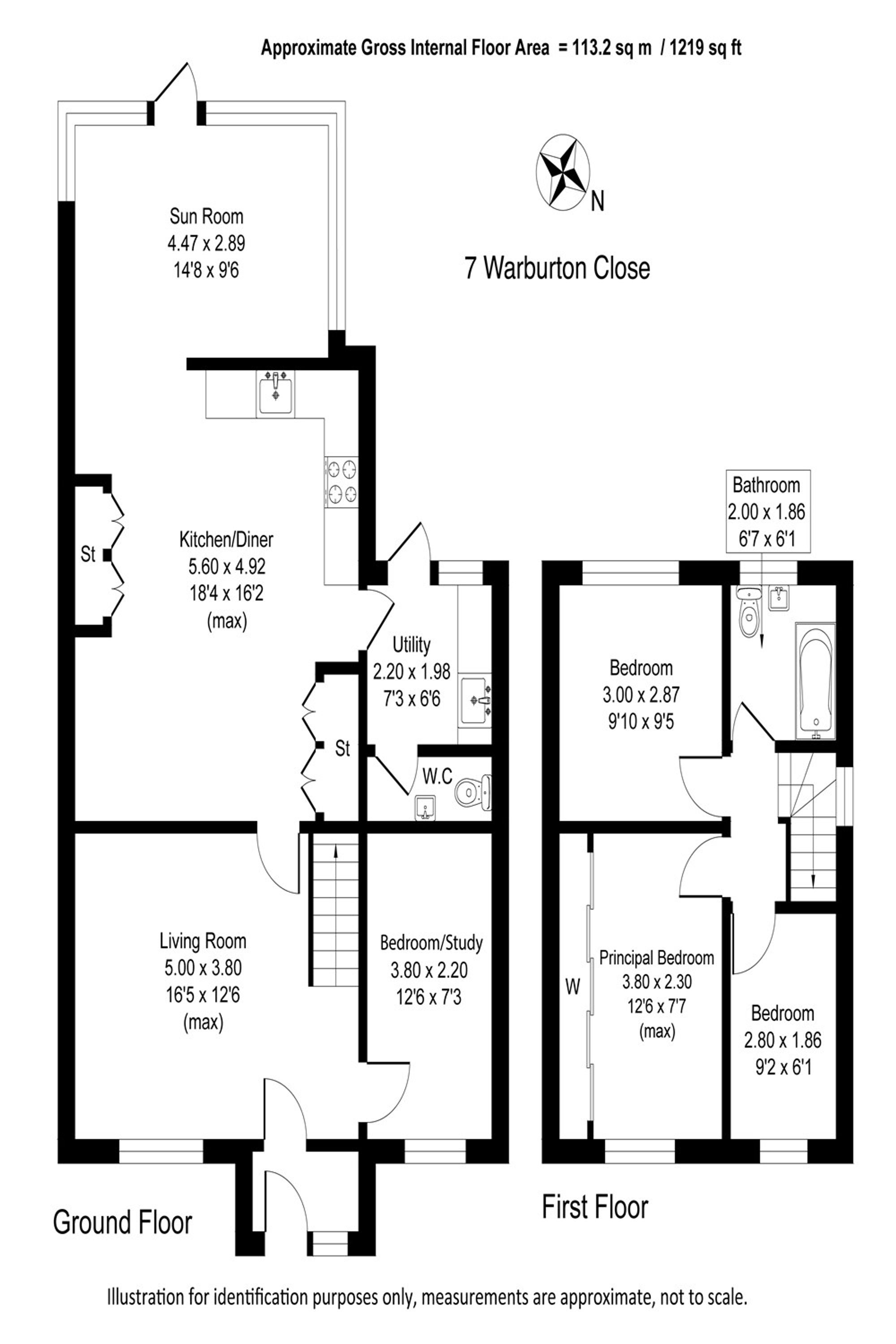 7 Warburton Close, Lymm floorplan