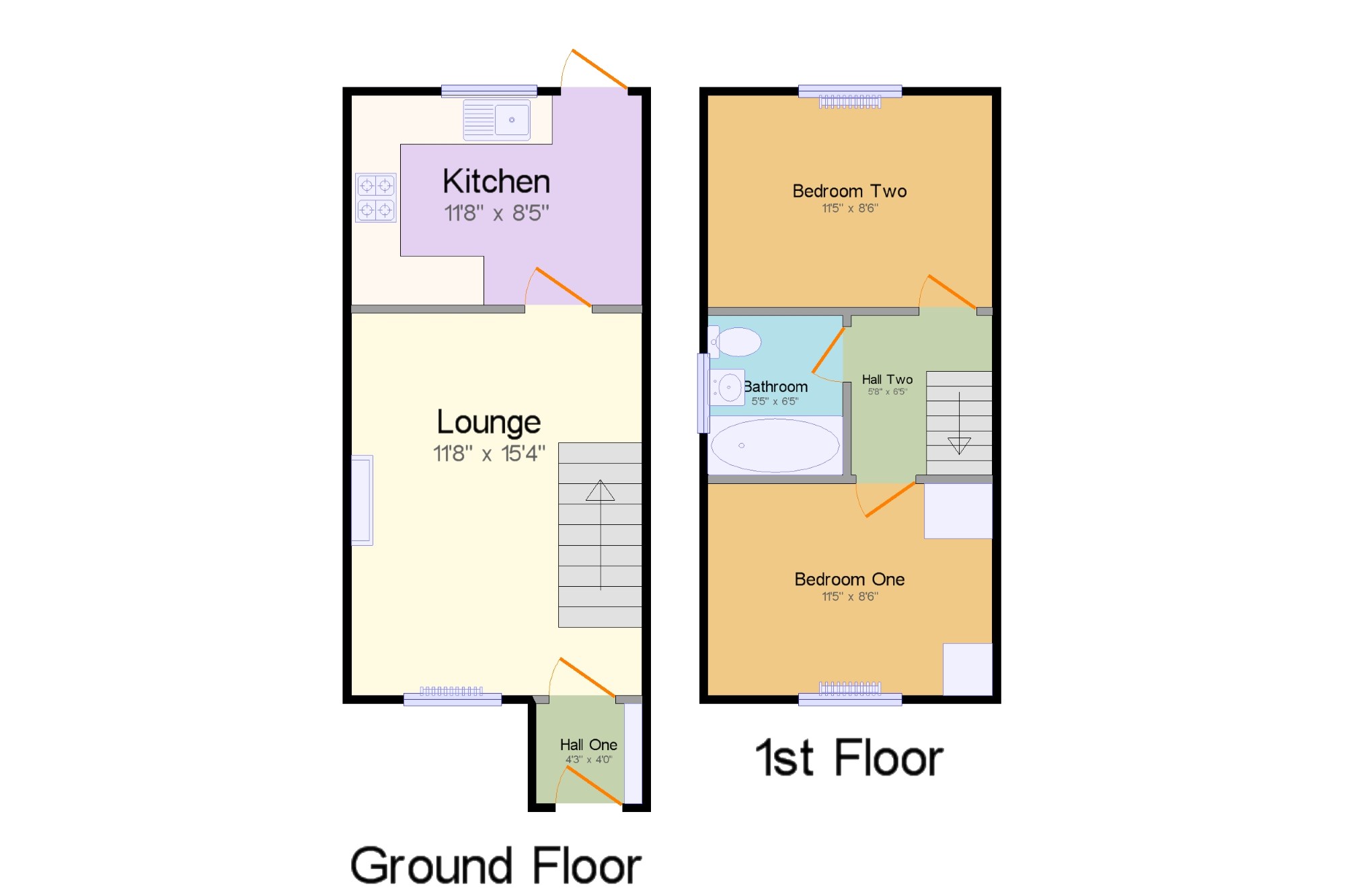 2 Bedrooms Terraced house for sale in Charter Road, Chippenham, Wiltshire SN15