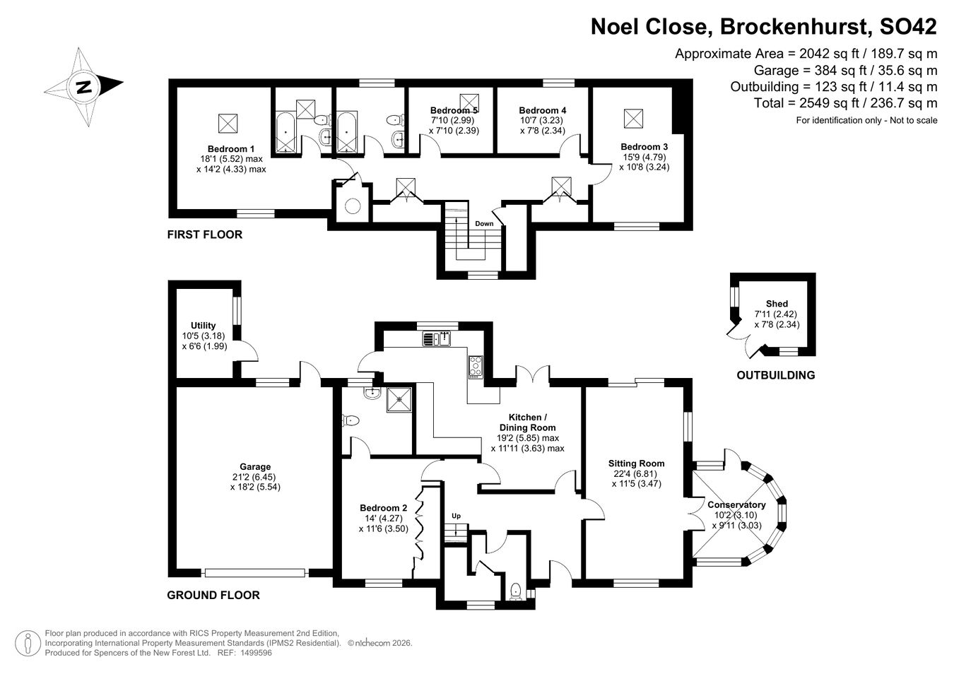 12, Noel Close, Brockenhurst floorplan