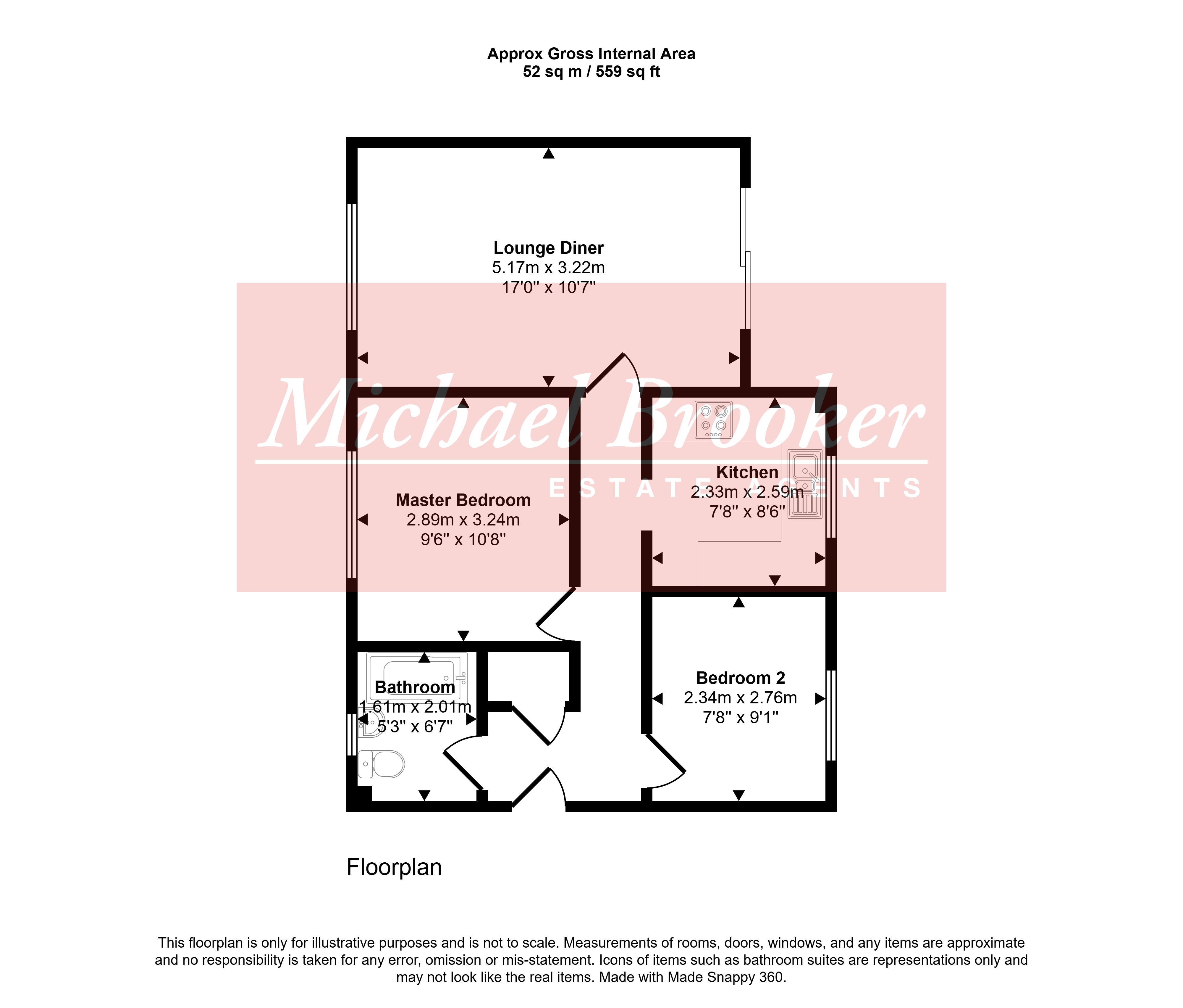 1 Oaklands,, Montargis Way, East Sussex floorplan