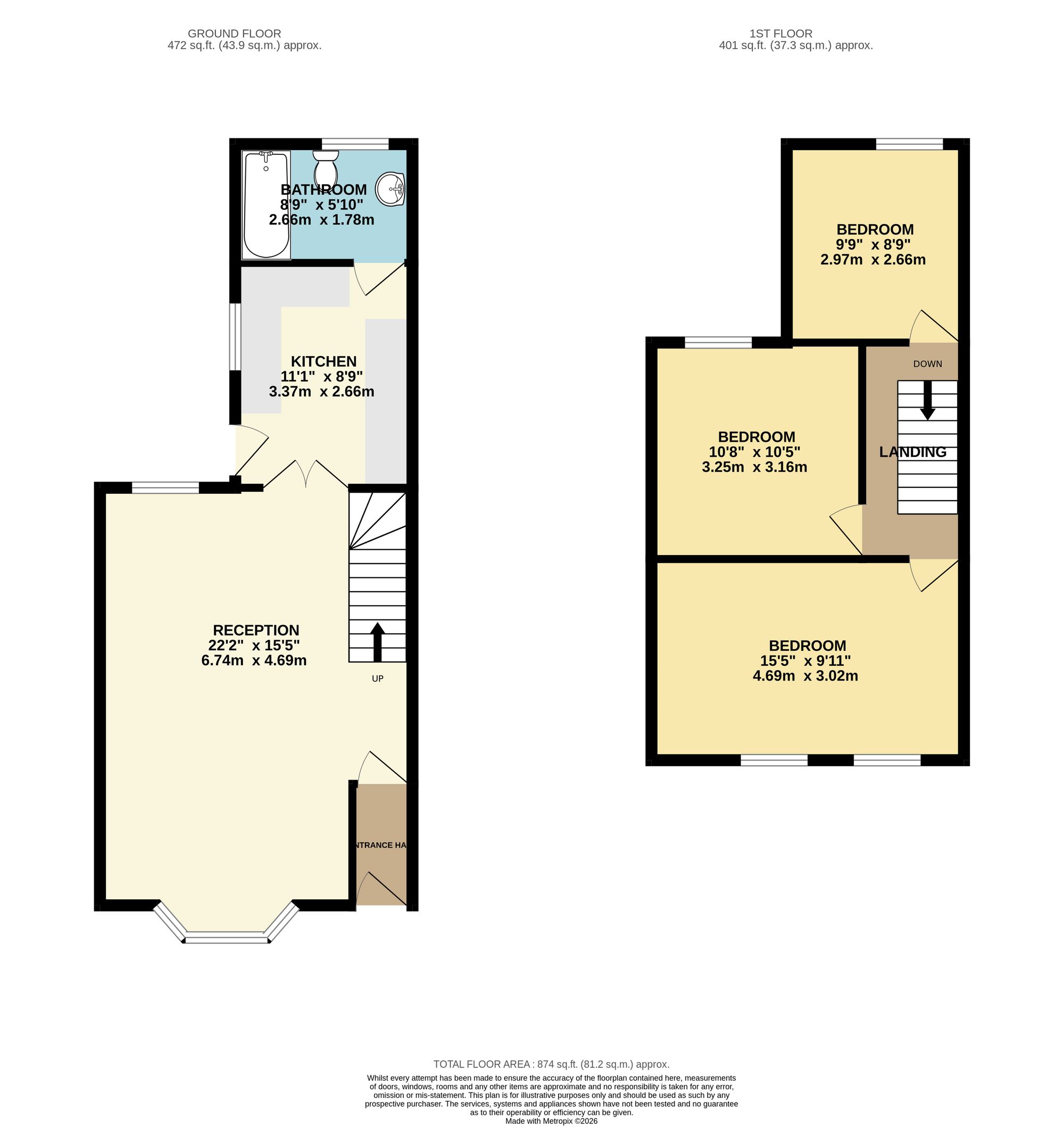 119 Bryn Gaer Terrace, Abertillery floorplan