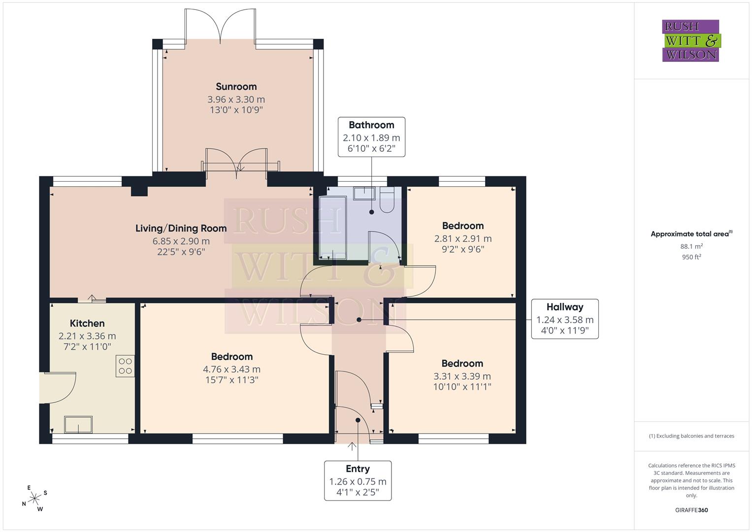 Rosa, Station Road, Northiam floorplan
