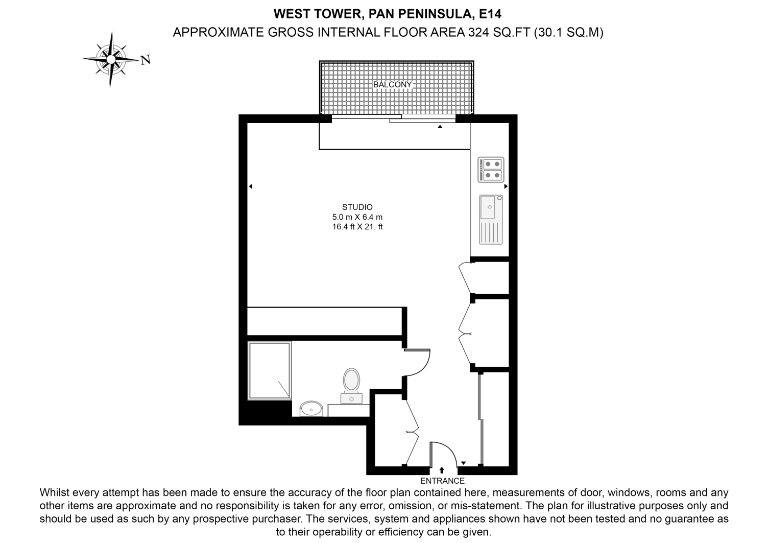 West Tower Pan Peninsula, Canary Wharf floorplan