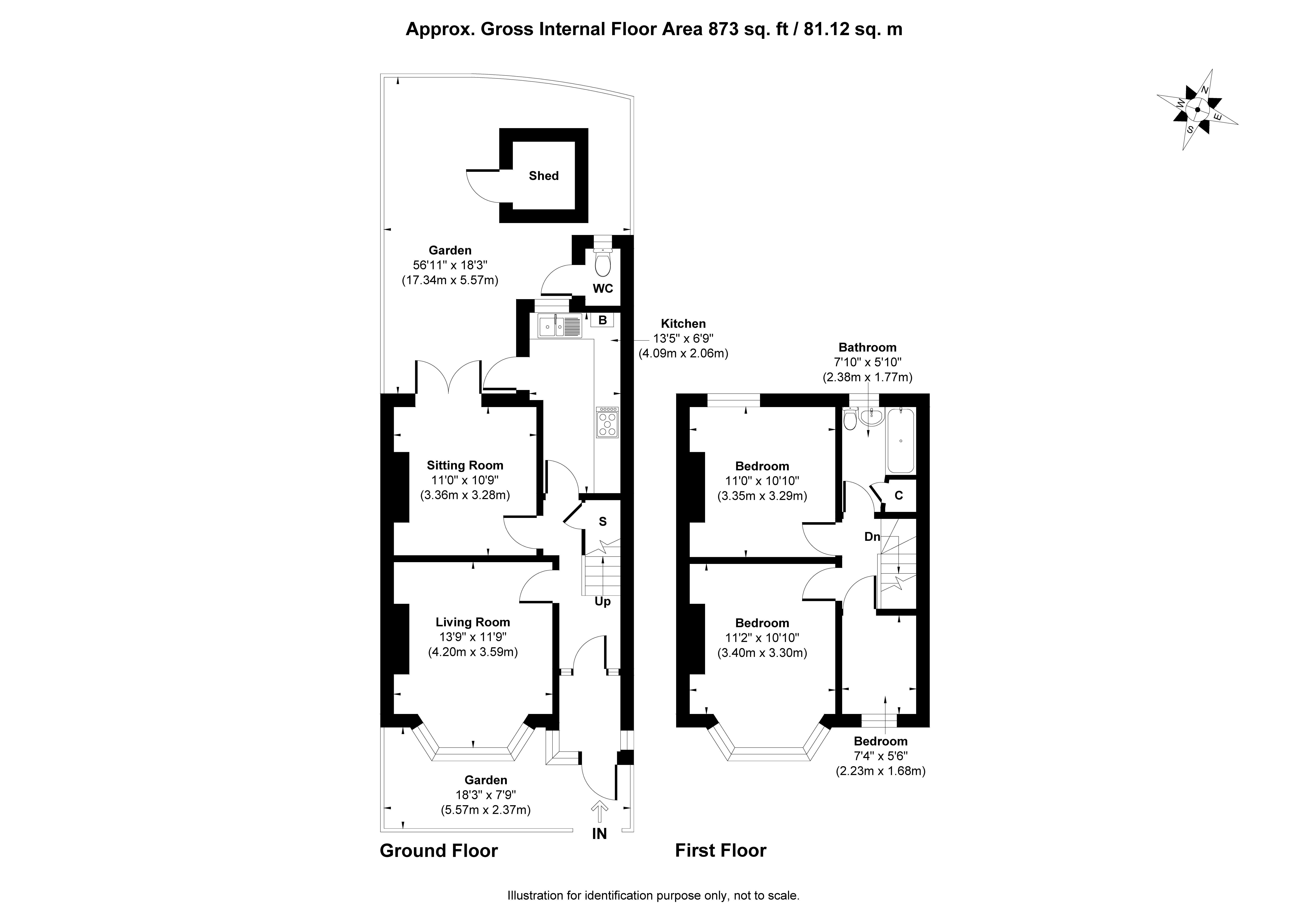 193, Haldane Road, London floorplan