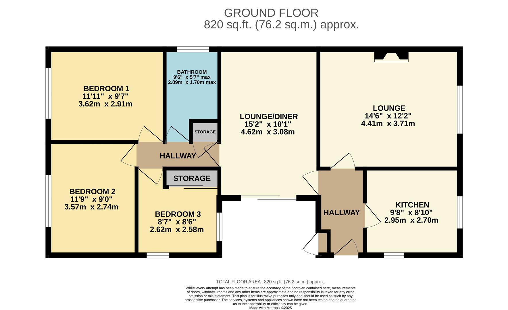 72, Ffordd Elan, Rhyl floorplan