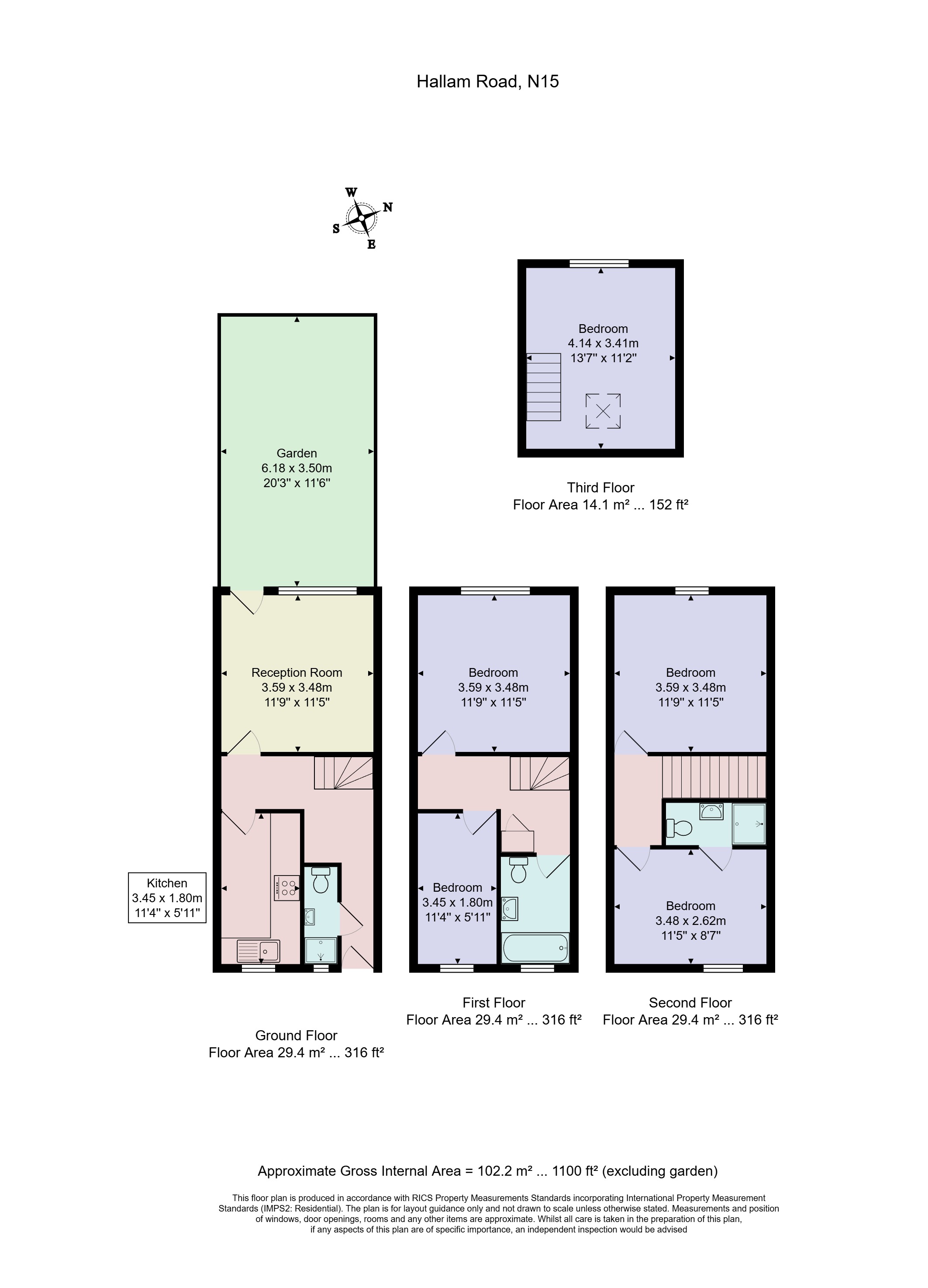 25, Hallam Road, London floorplan