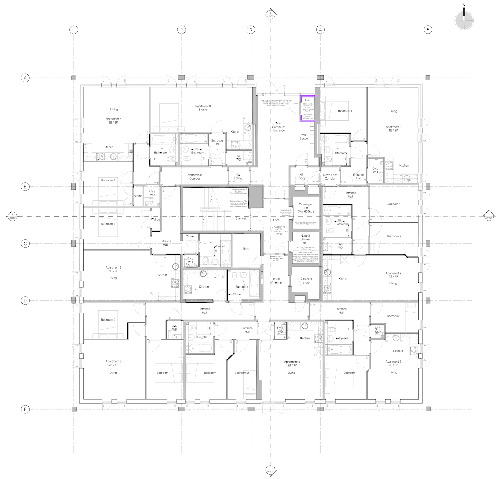 PH8, Parsons Road, Washington floorplan