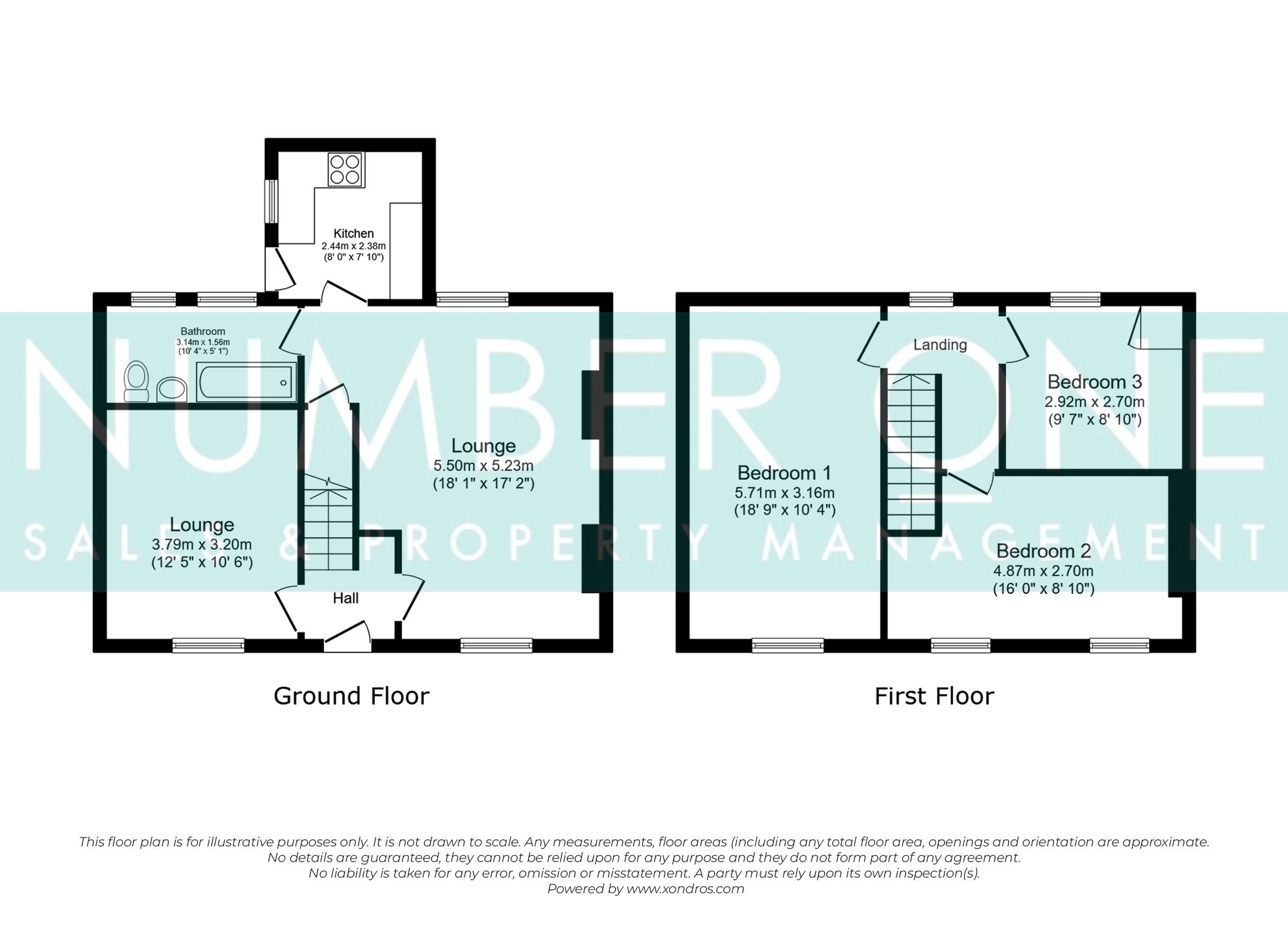 104 Castle Street, Maesteg floorplan