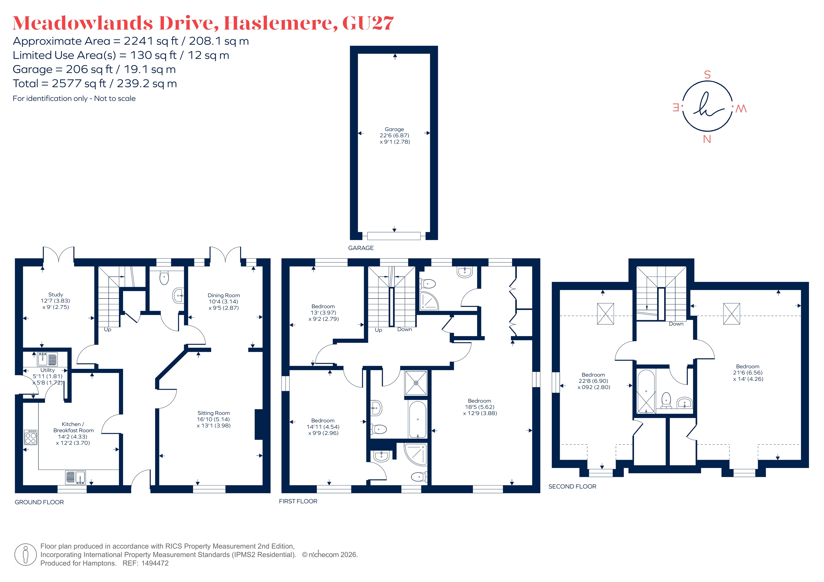 34, Meadowlands Drive, Haslemere floorplan