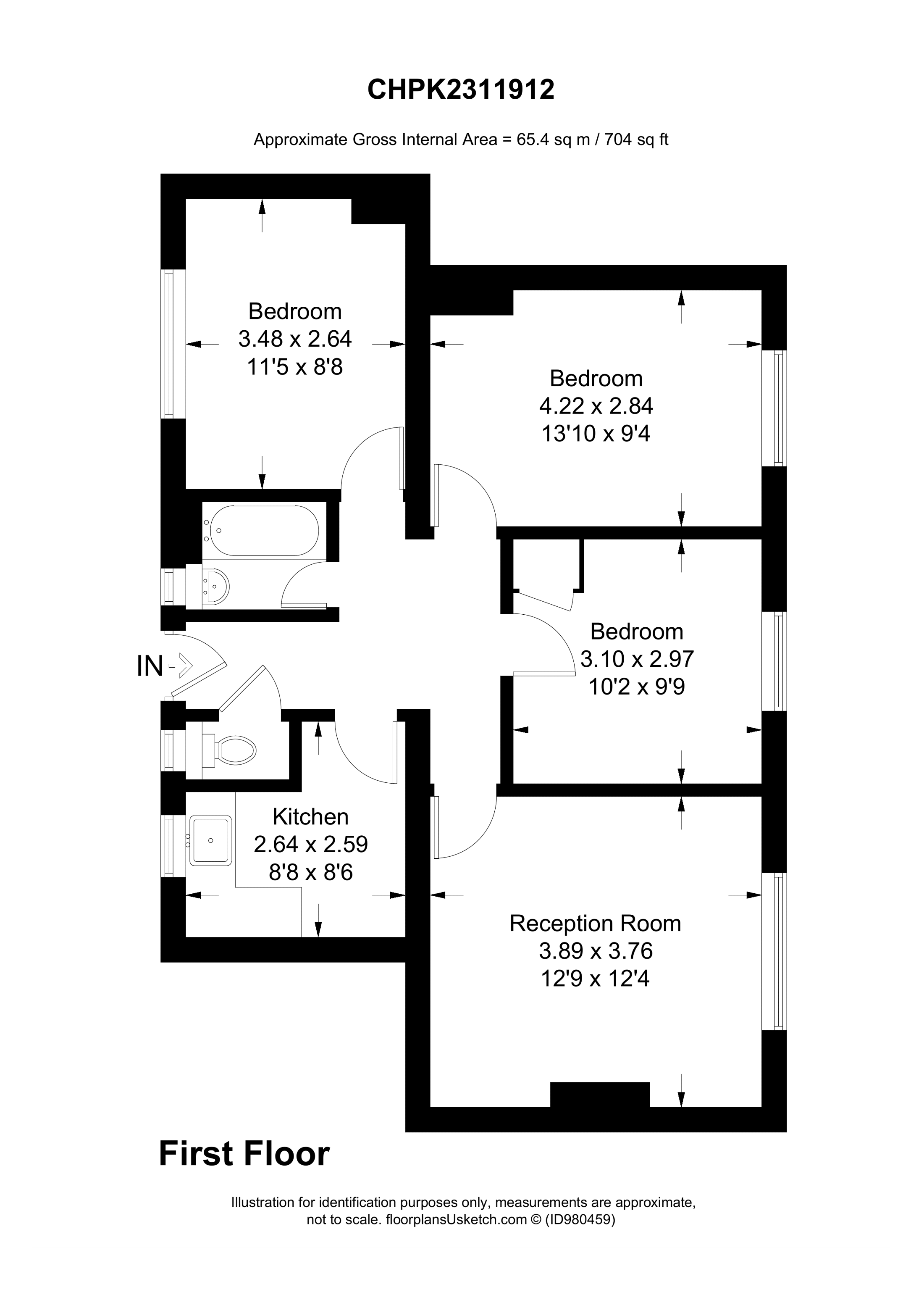 White City Estate, Shepherd's Bush, London W12, 3 bedroom flat for sale