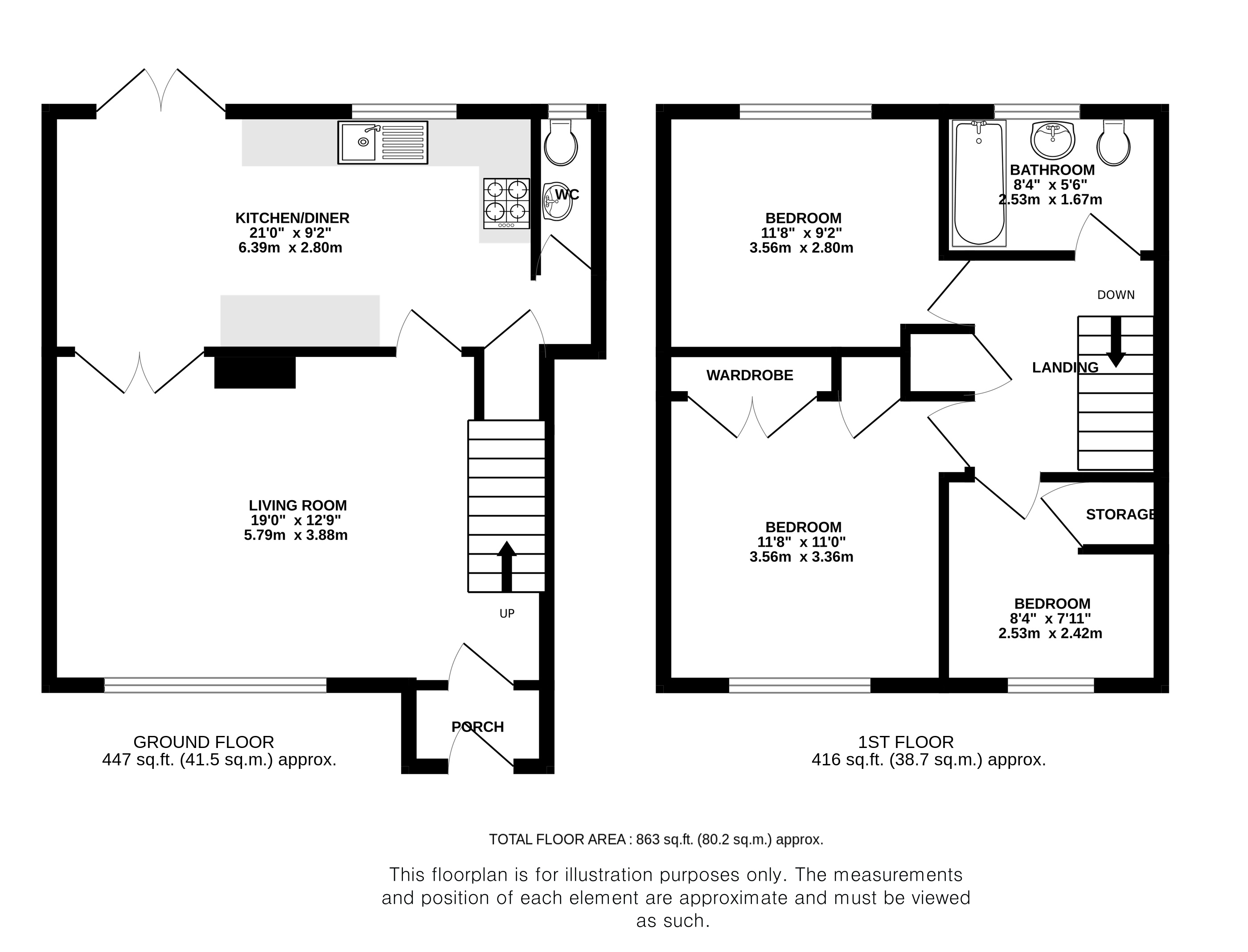 2, Molescroft, Hertfordshire floorplan