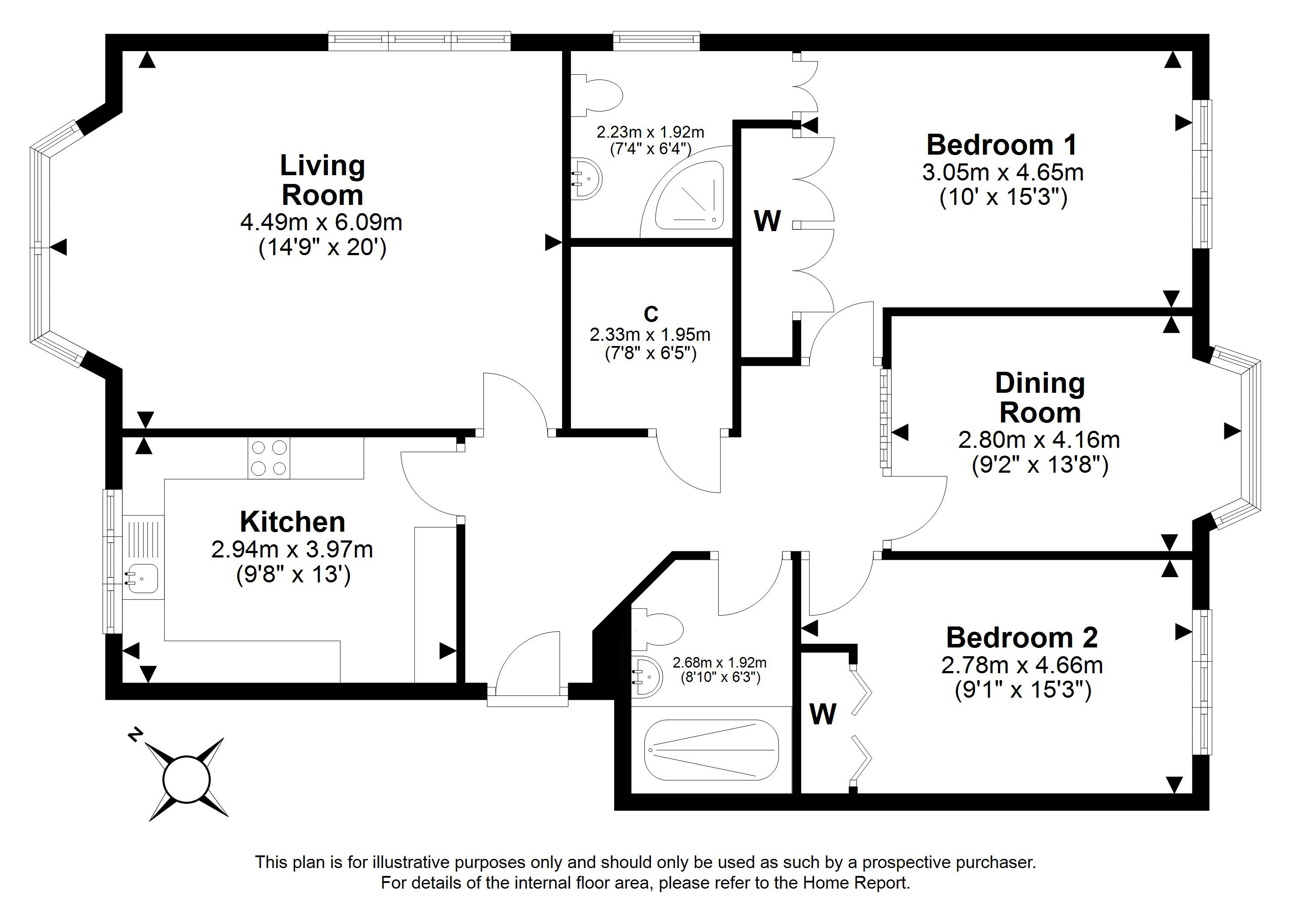 20/4, Cramond Road North, Cramond, EDINBURGH floorplan