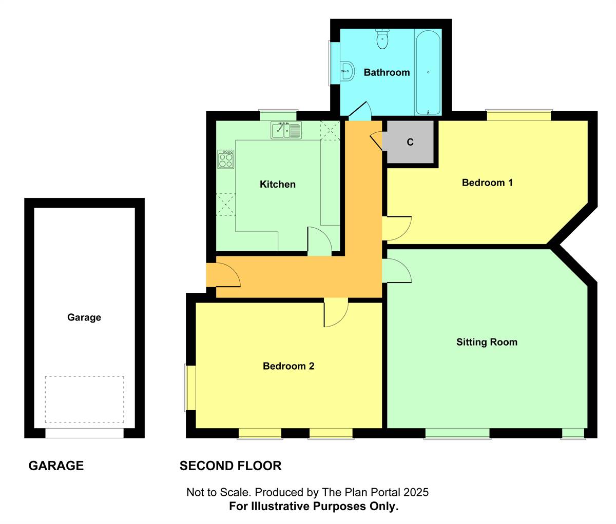 Flat 6, Northwood House, 119, Tankerton Road, Whitstable floorplan