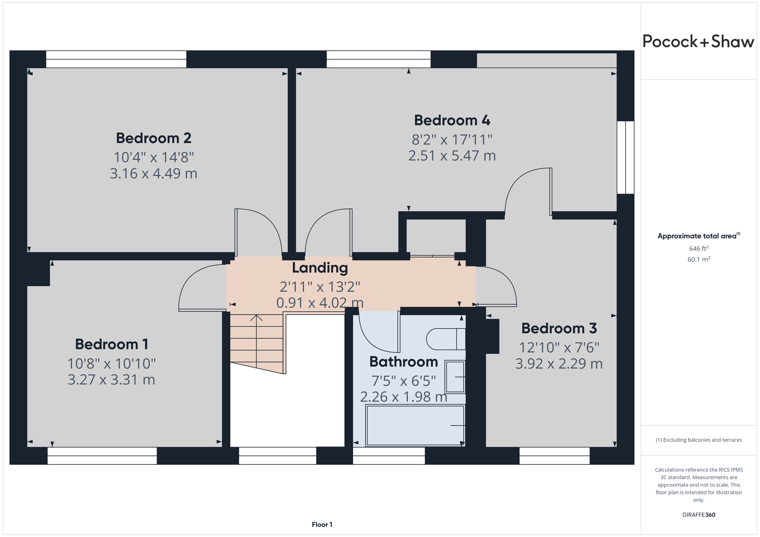 105 Perse Way, Cambridge floorplan