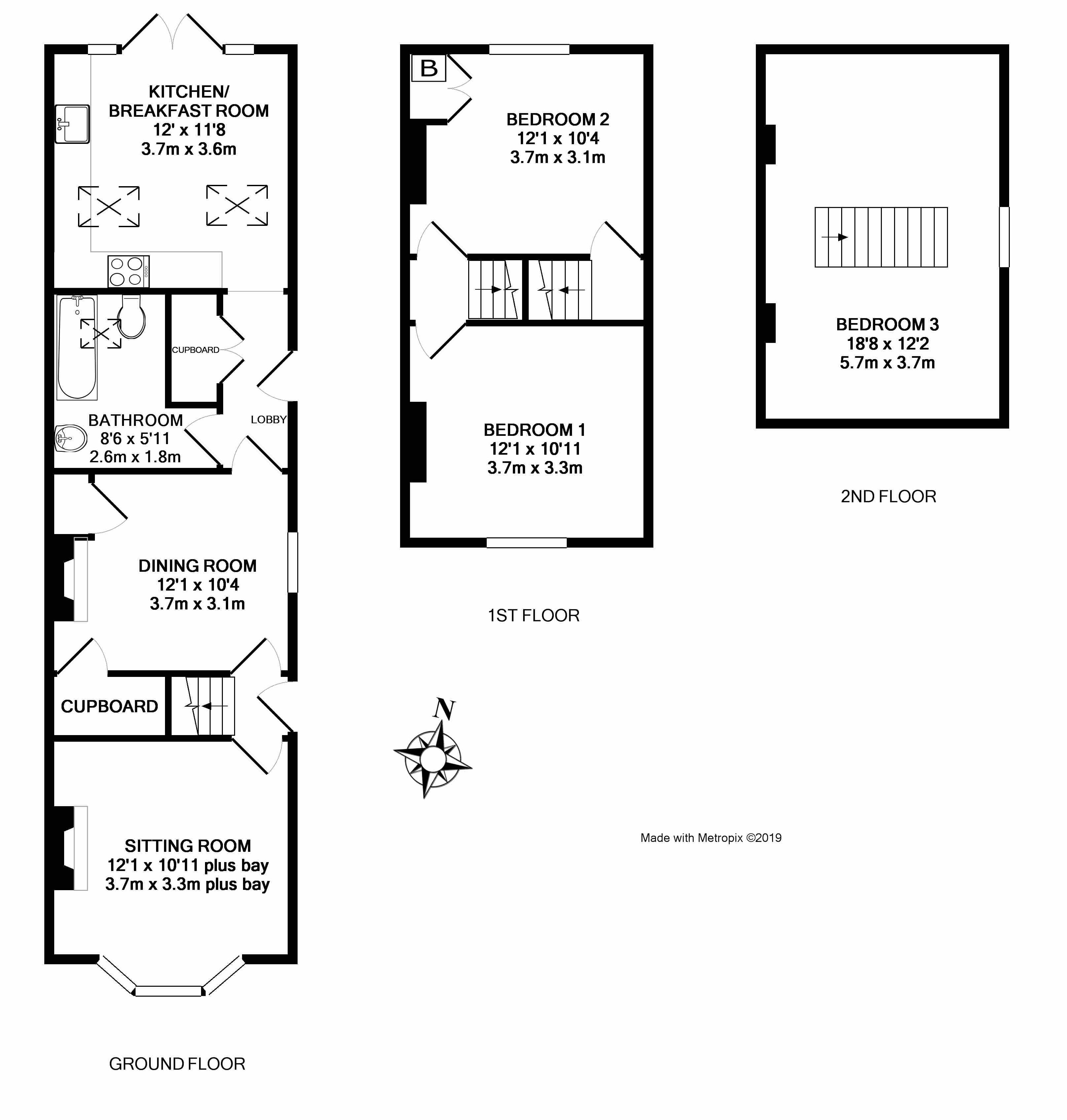 3 Bedrooms Semi-detached house for sale in Gloucester Road, Wadhurst TN5