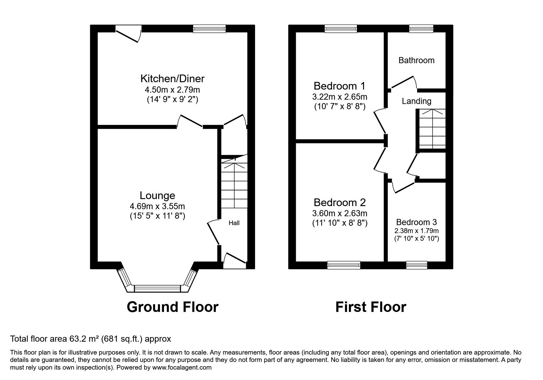 87, Cathcart Road, Glasgow floorplan