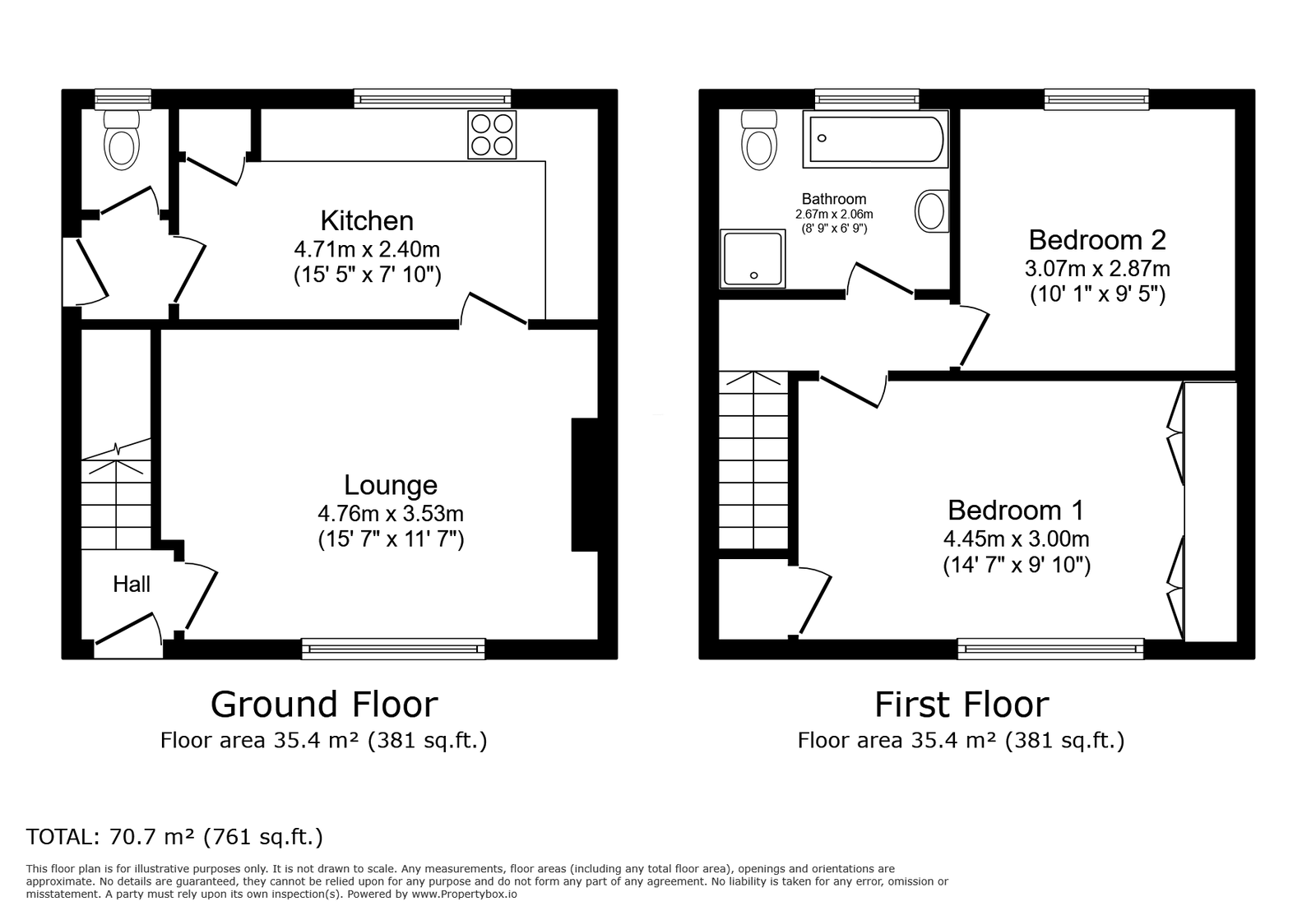 Markfield Road, Ratby, Leicester LE6, 2 bedroom semidetached house for