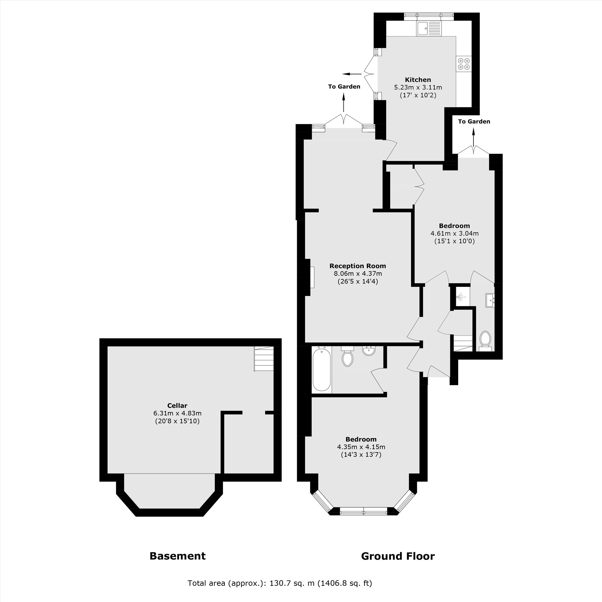 Flat 1, 7, Grange Road, London floorplan