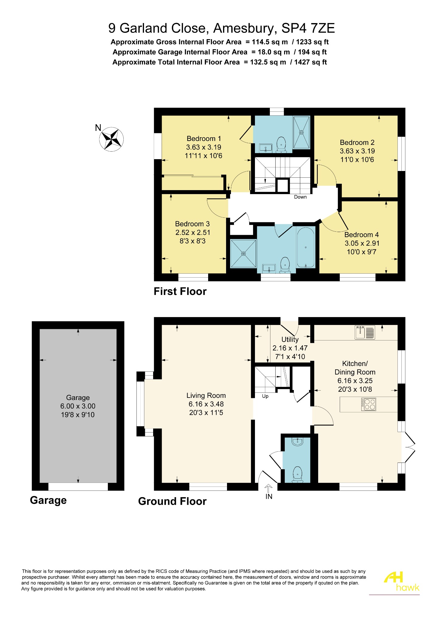 9 Garland Close, Amesbury floorplan