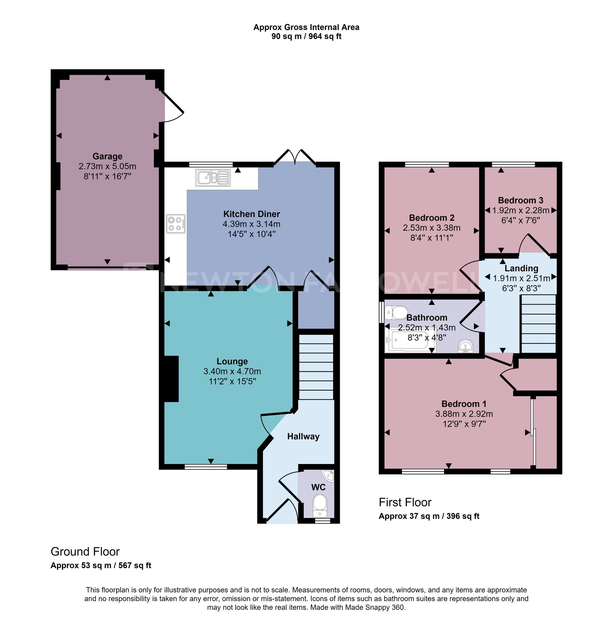 20 Kendrick Close, Coalville floorplan