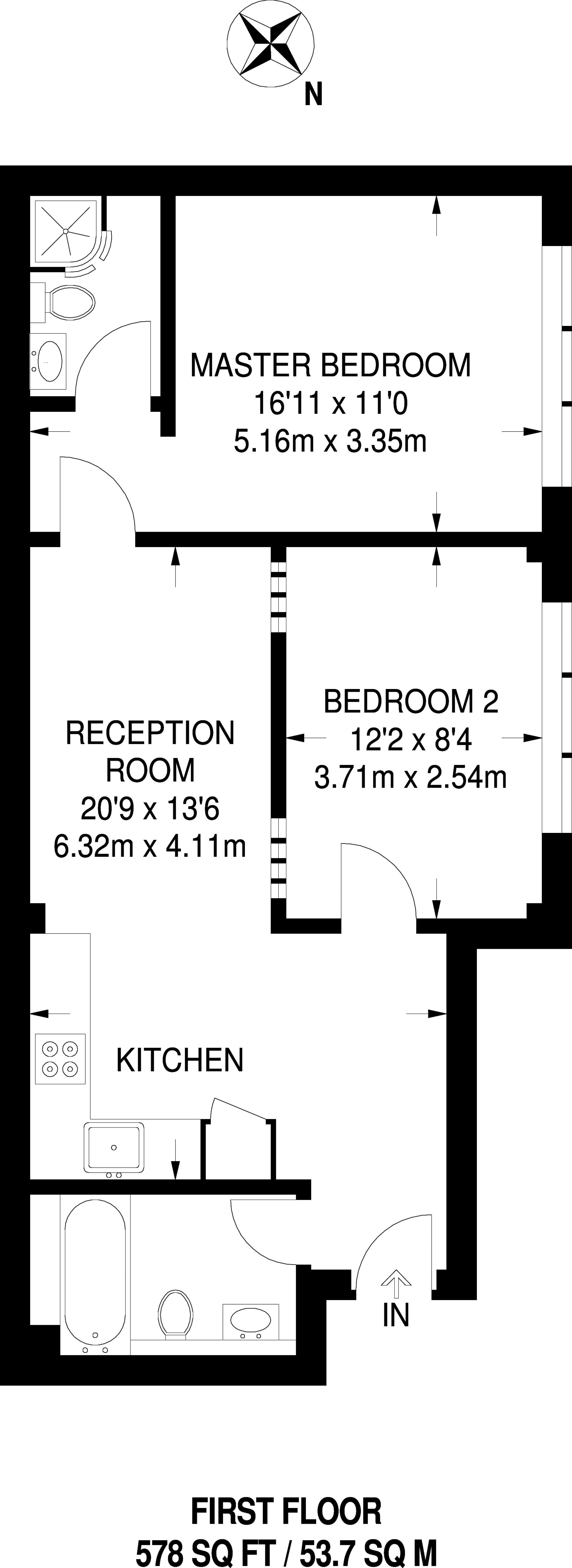 2 Bedrooms Flat to rent in Fonthill Road, Finsbury Park N4