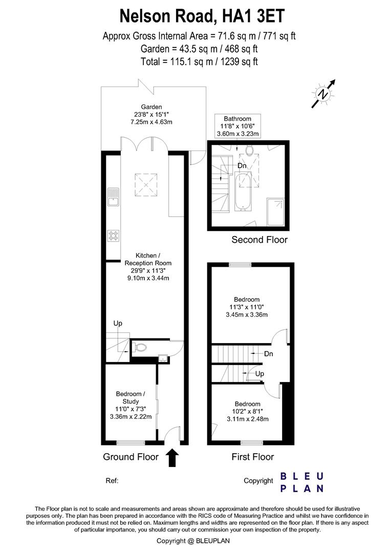 8, Nelson Road, London floorplan