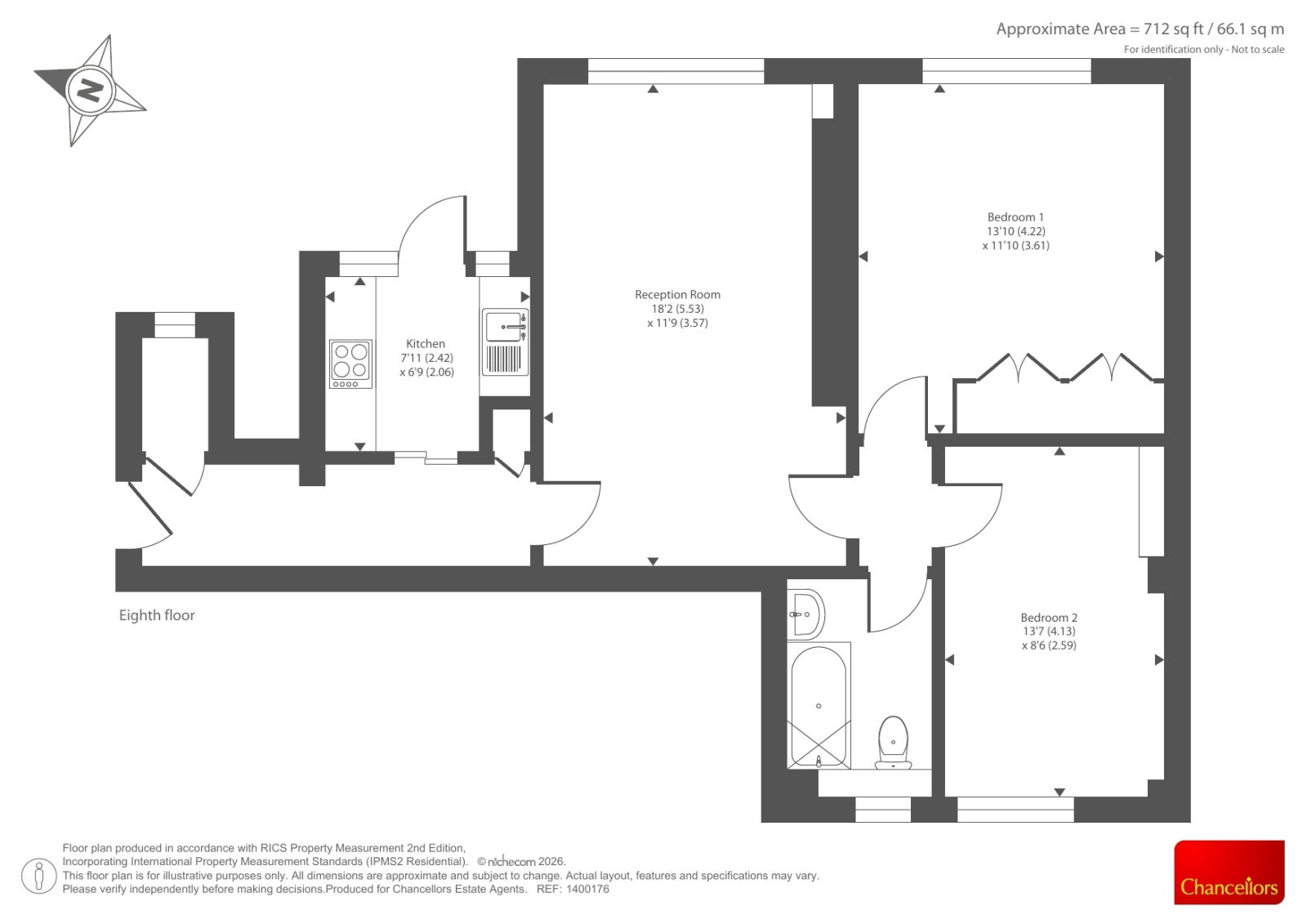 Flat 85 Lancaster Close,, St. Petersburgh Place, London floorplan