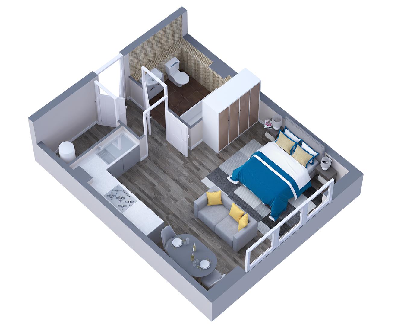 Flat 122, Brunel House, Portsmouth floorplan