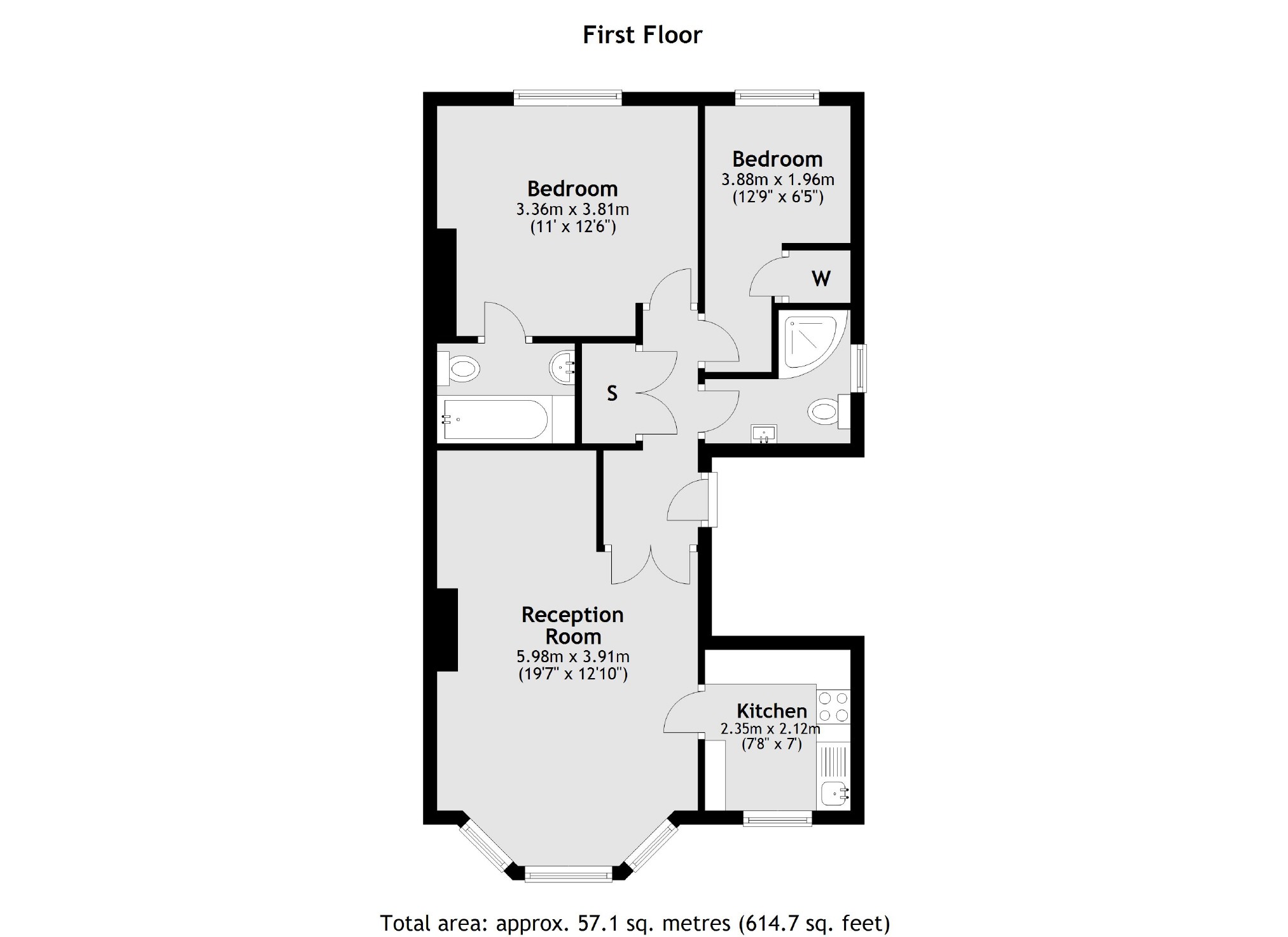 Flat 3, 10, Cardigan Road, Richmond floorplan