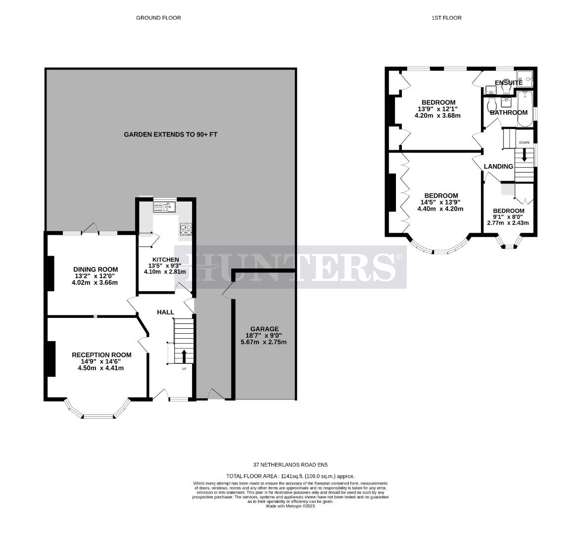 37, Netherlands Road, Barnet floorplan