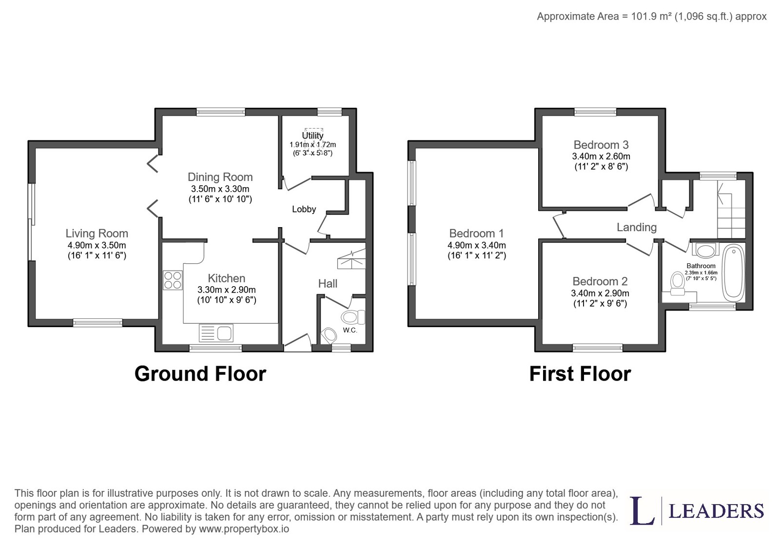 3 Railway Cottages, Merrow Lane, Surrey floorplan