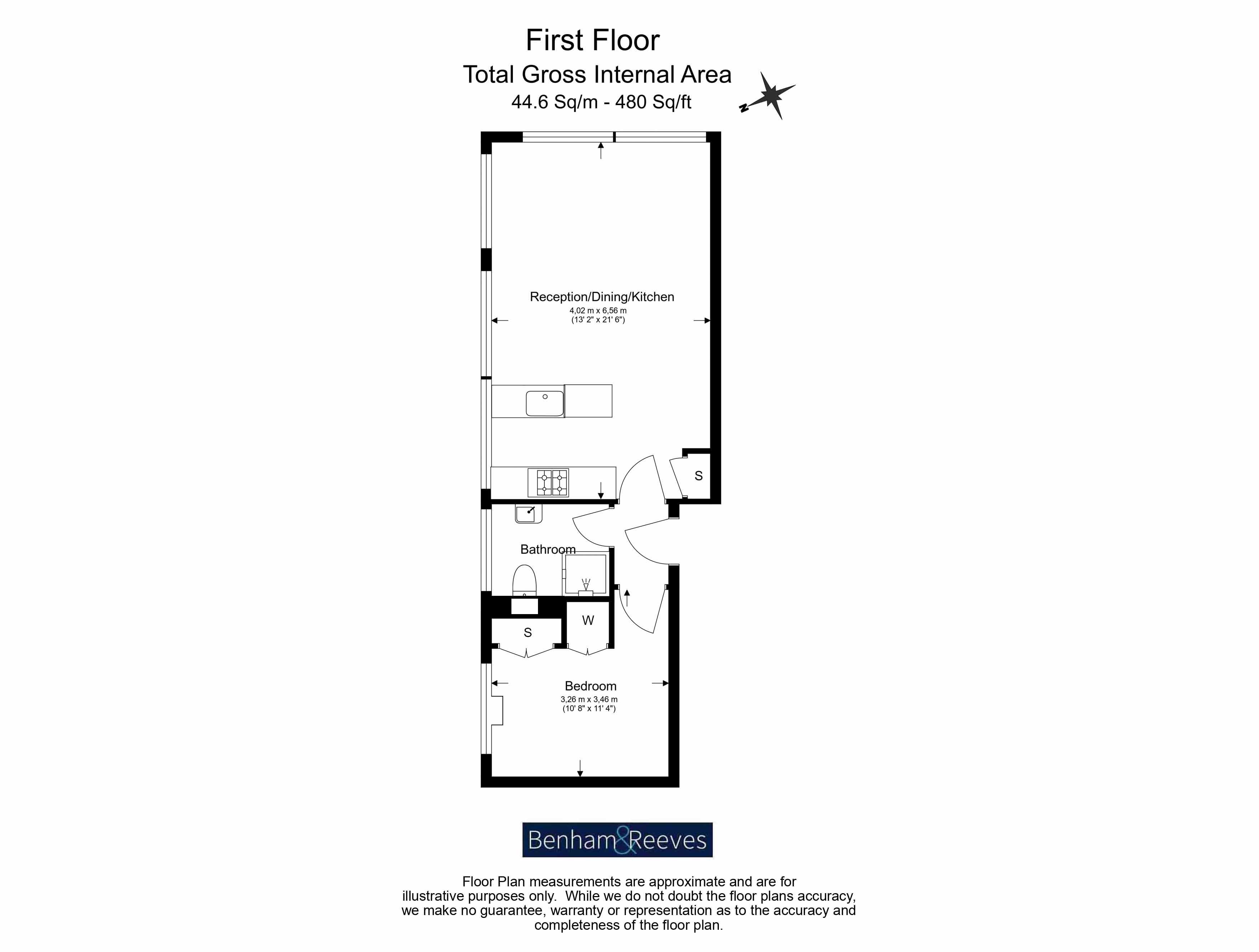 Flat 3, 2, Greystoke Place, Holborn floorplan