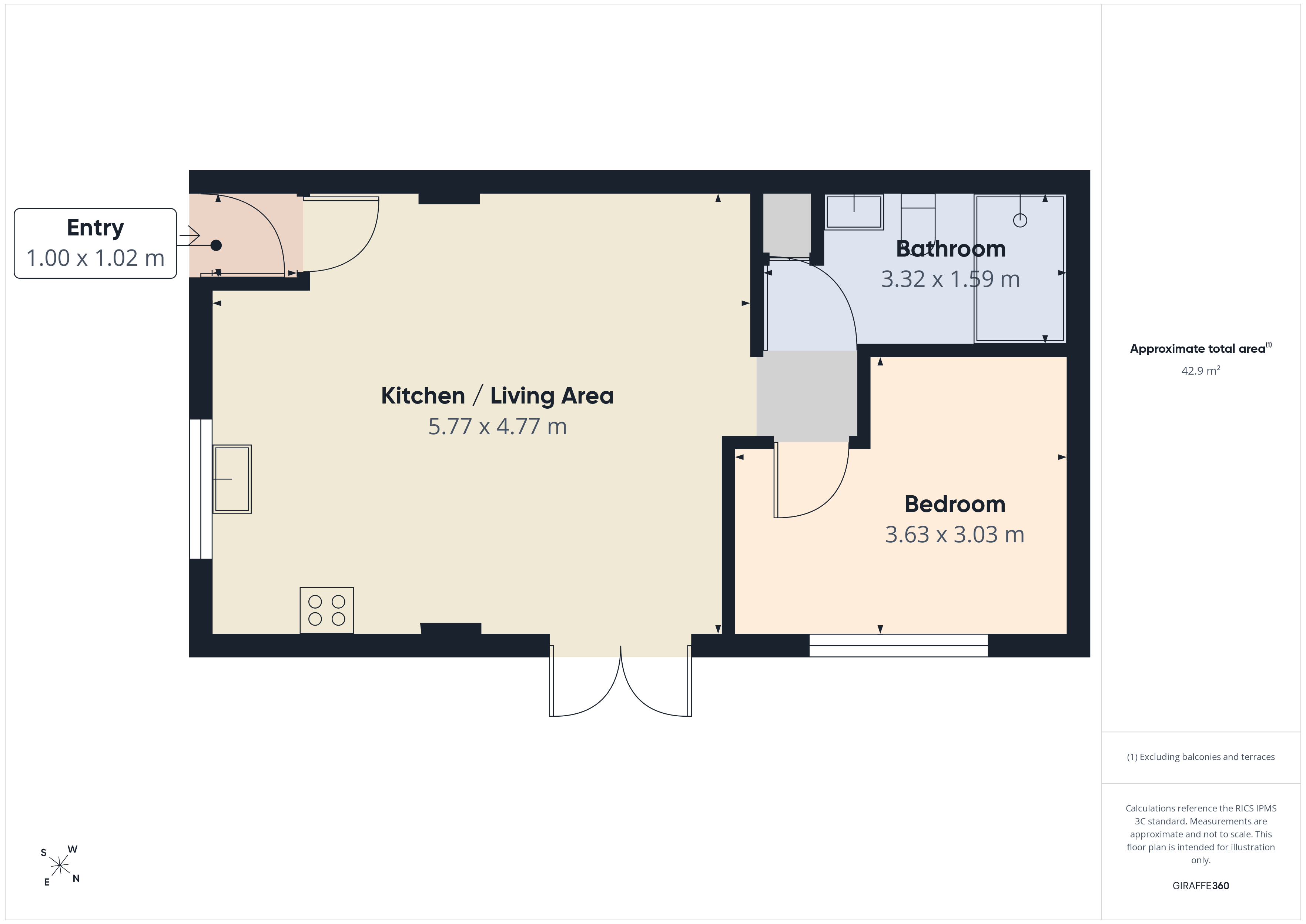 Flat 1,, St. Nicholas Court, Bristol floorplan