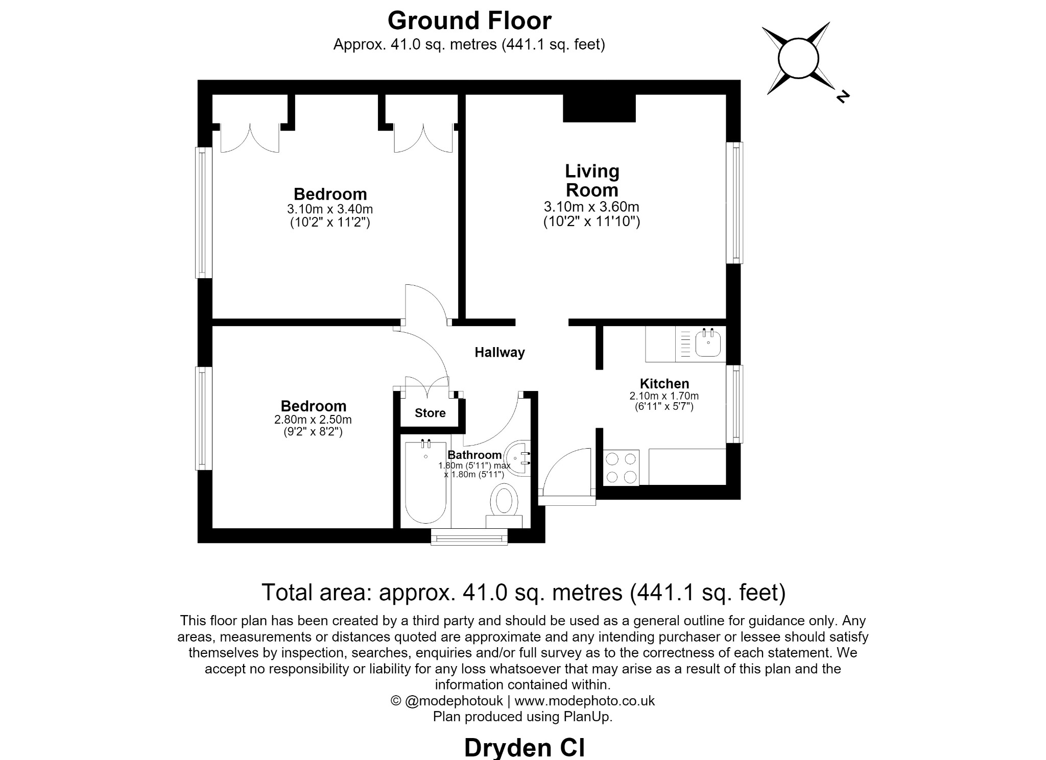 45A Dryden Close, Ilford, Greater London floorplan