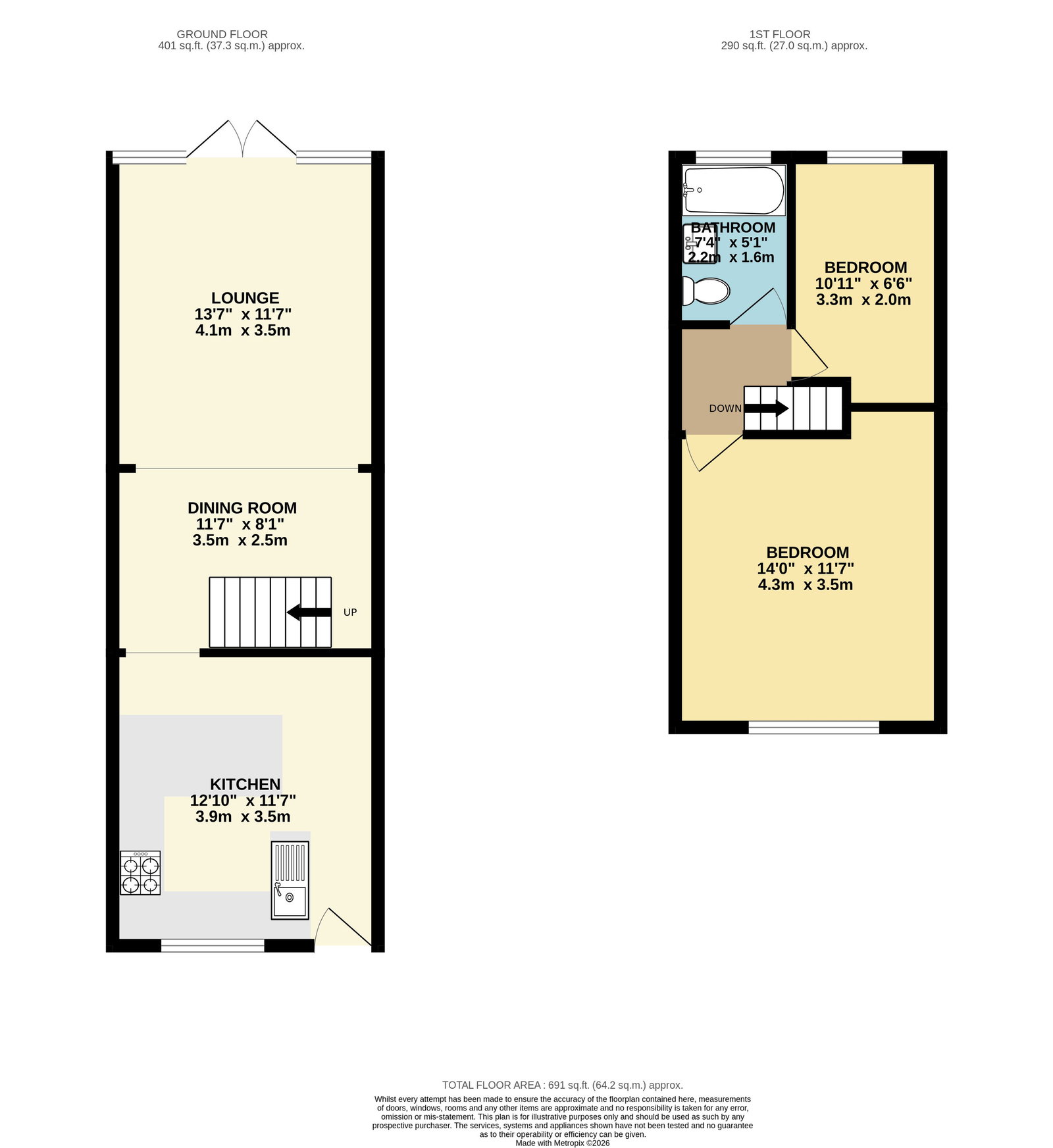 50, Agnes Street, Manchester floorplan