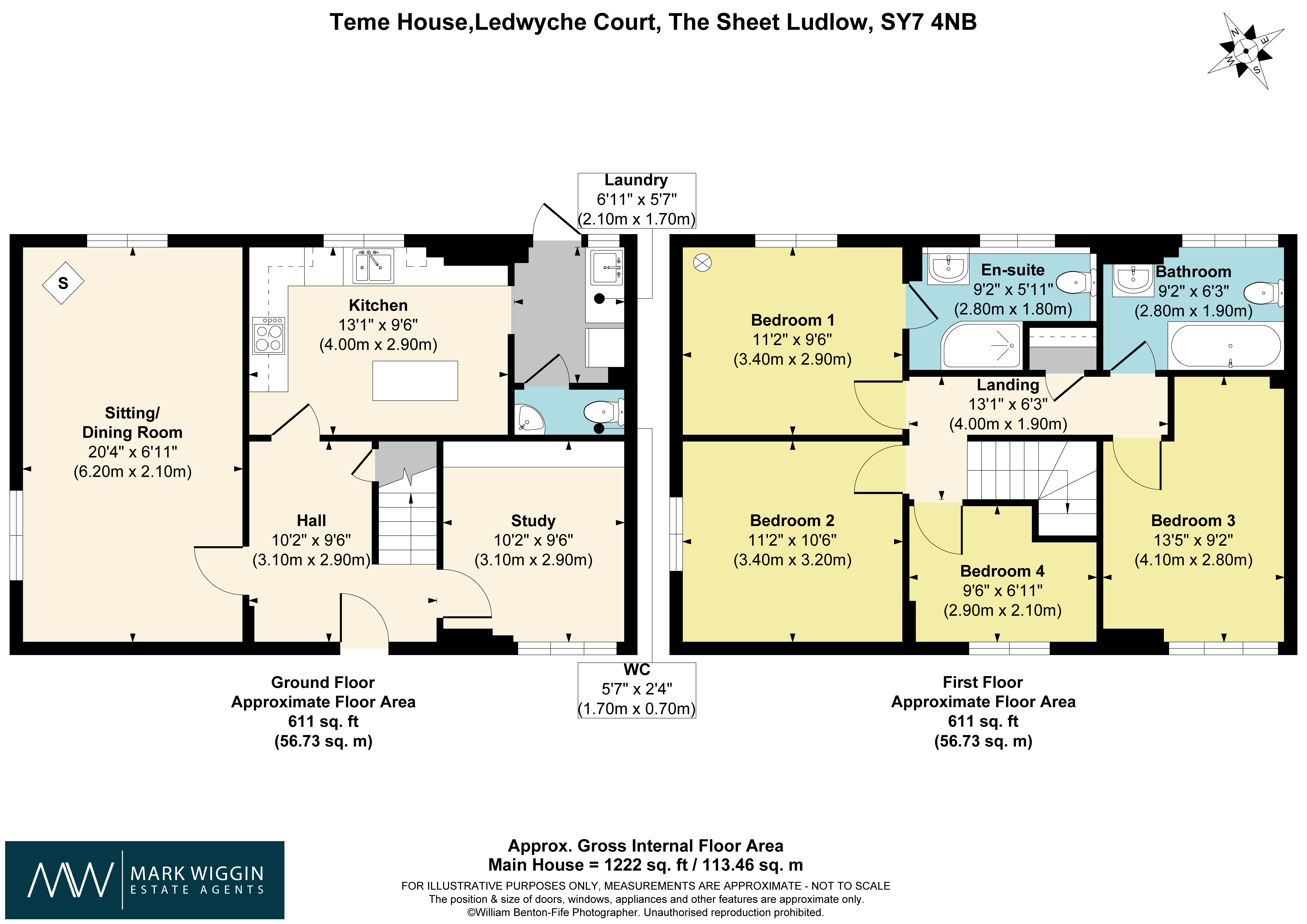 Teme House, 2, Ledwyche Court, Ludlow floorplan