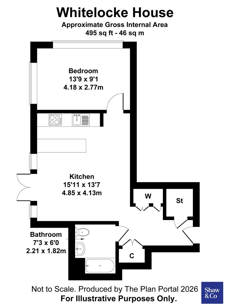 Flat 3, 2-4 Whitelocke House, Lampton Road, Hounslow floorplan