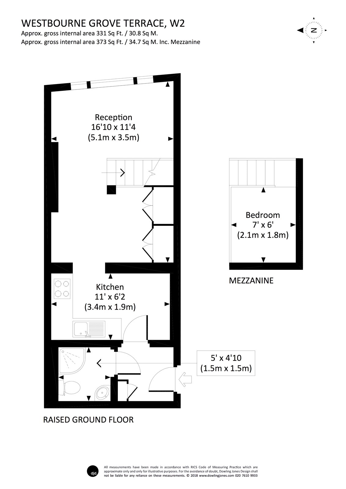 0 Bedrooms Studio to rent in Westbourne Grove Terrace, Westbourne Grove W2