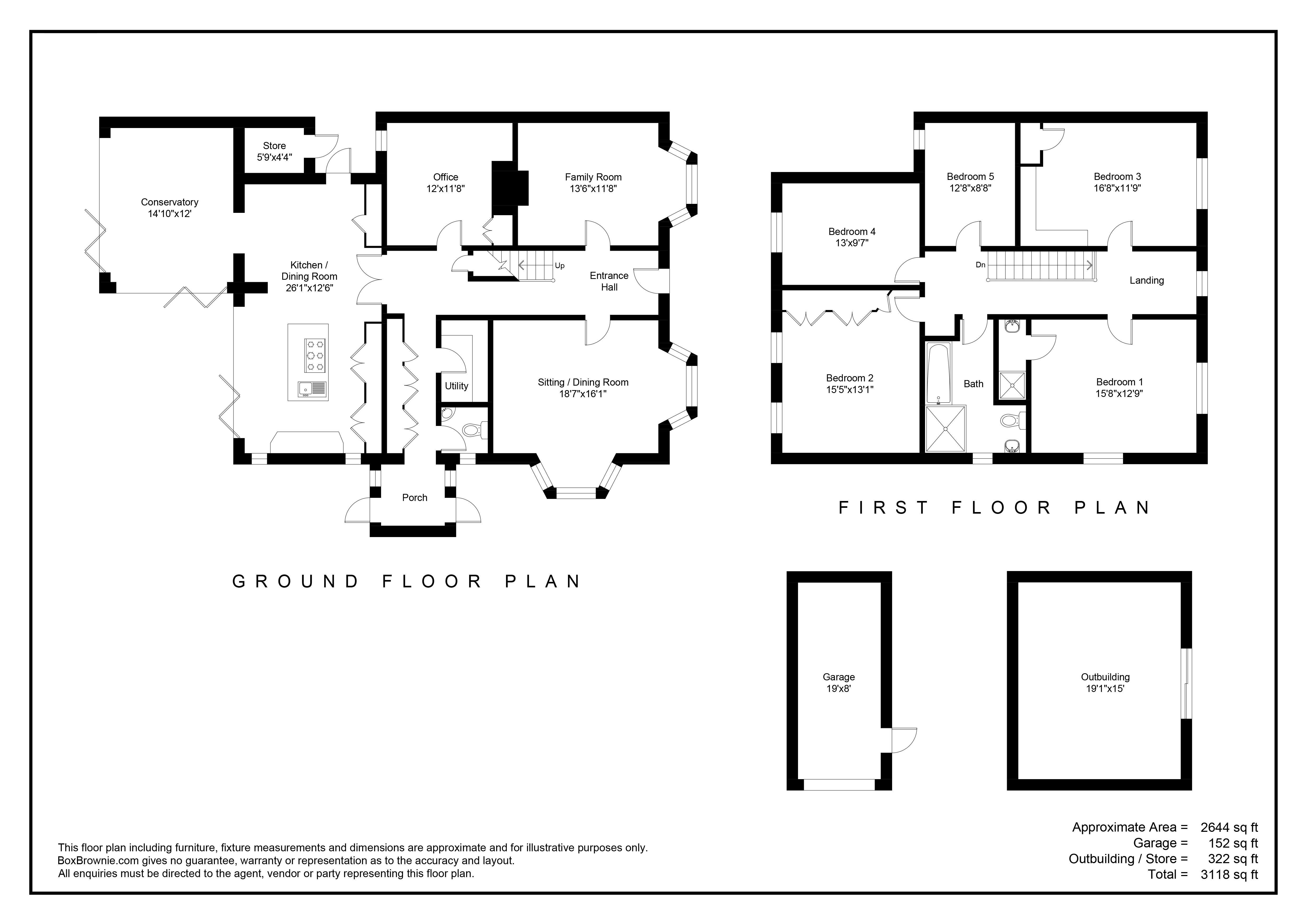 Burleigh House, 20, Brighton Road, Addlestone floorplan
