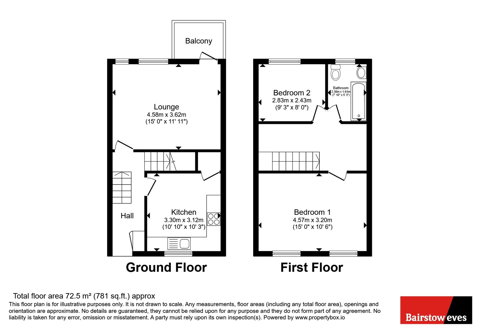 109, Lopen Road, London floorplan