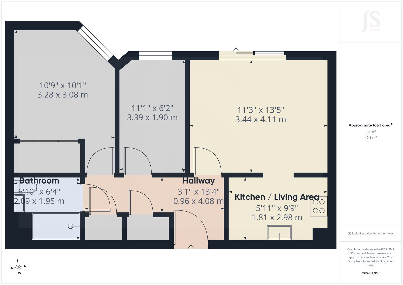 Belmaine Court,Flat 68, West Street, Worthing floorplan