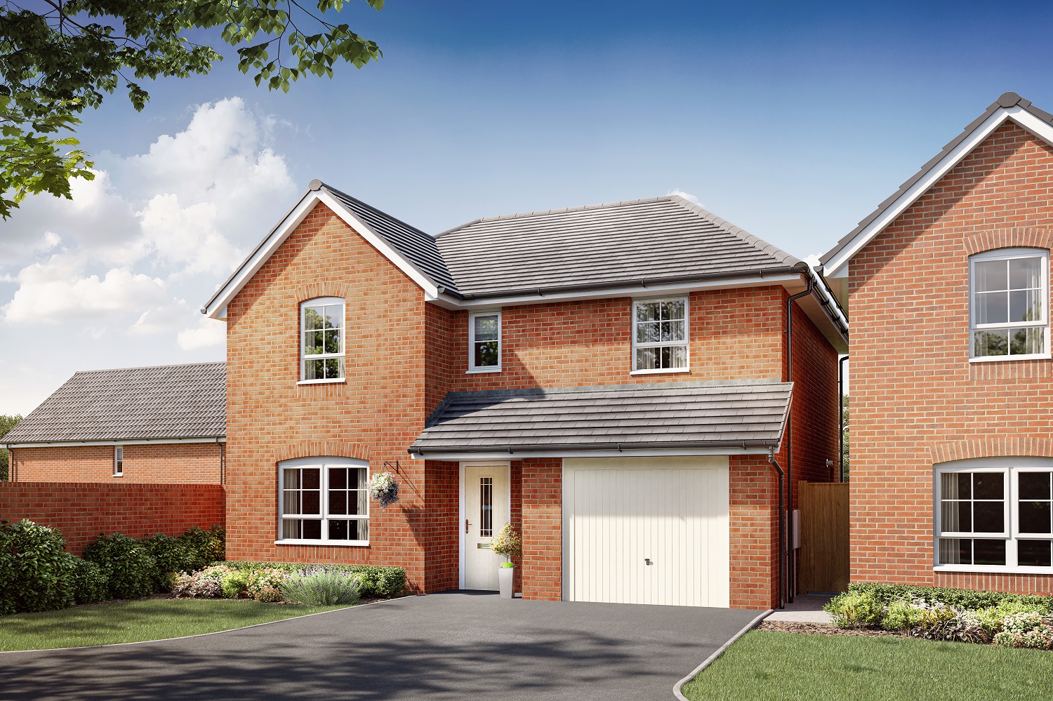 Property 1 of 7. CGI Of The External View Of The Hemsworth With Integral Garage At Ceres Rise