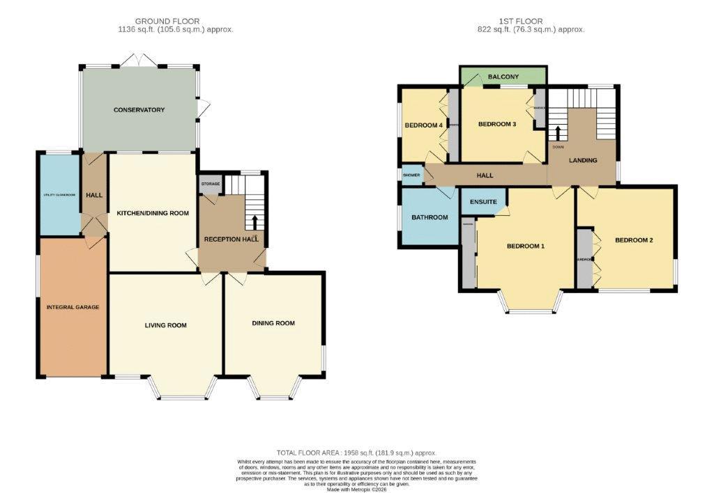 44, Rockfield Drive, Llanrhos floorplan
